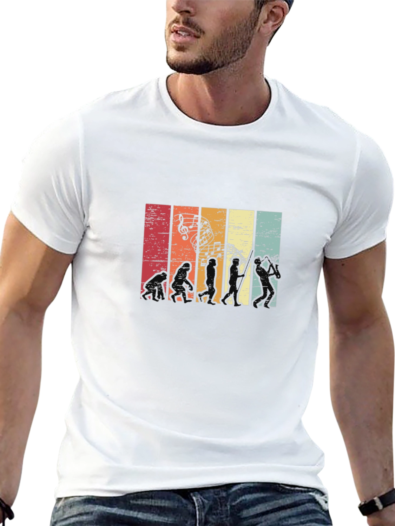 Music Evolution Graphic Tee