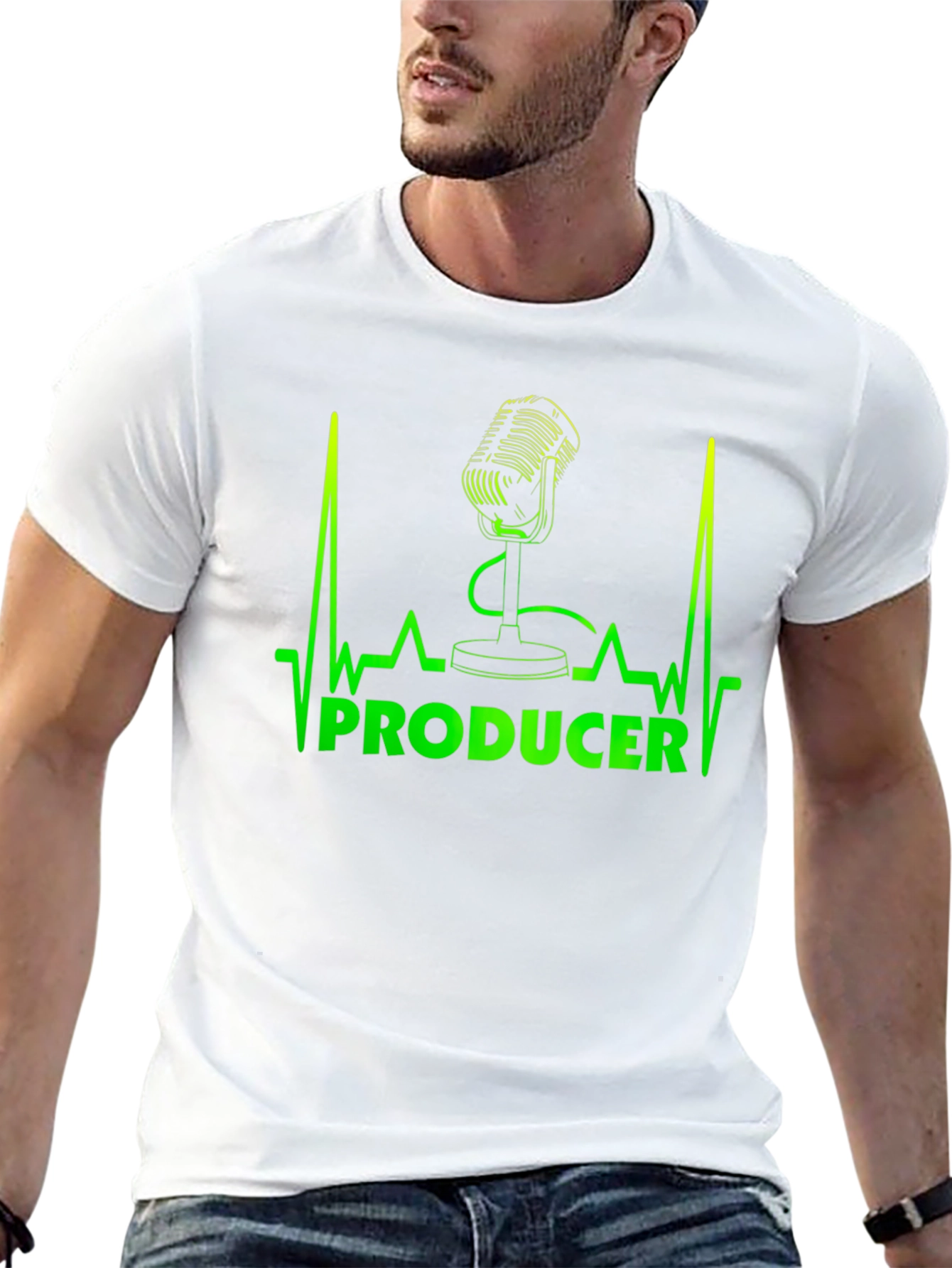 Producer Microphone Heartbeat T-Shirt