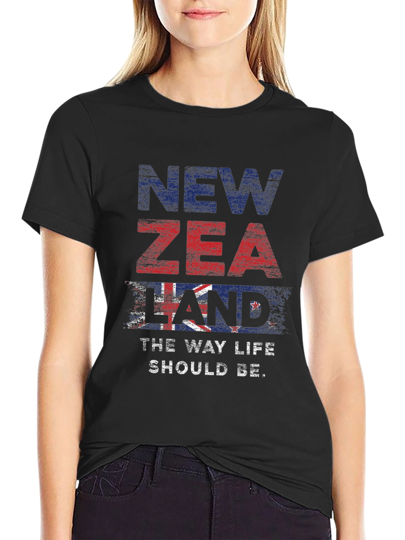 New Zealand Flag Graphic T-Shirt