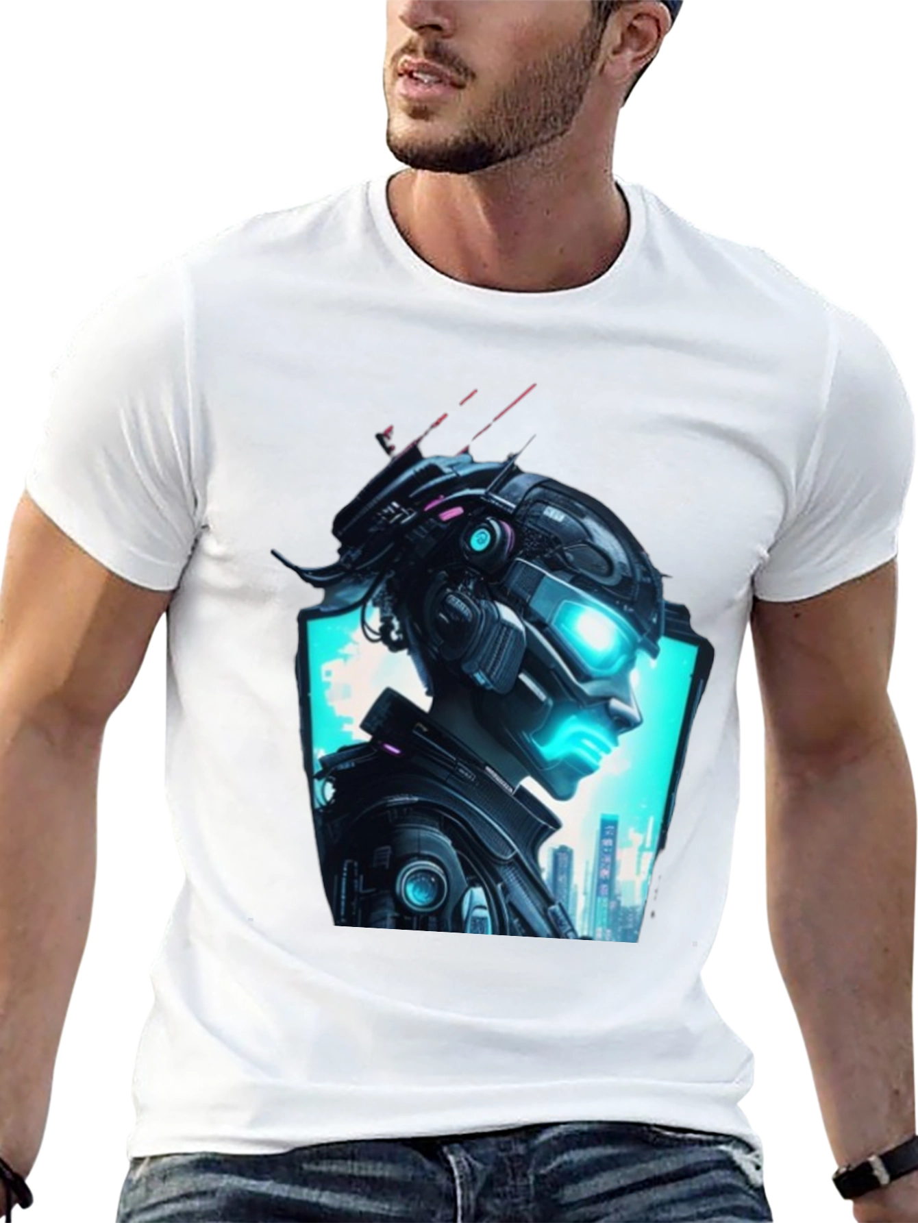Cyberpunk Vision T-Shirt - Futuristic Graphic Tee