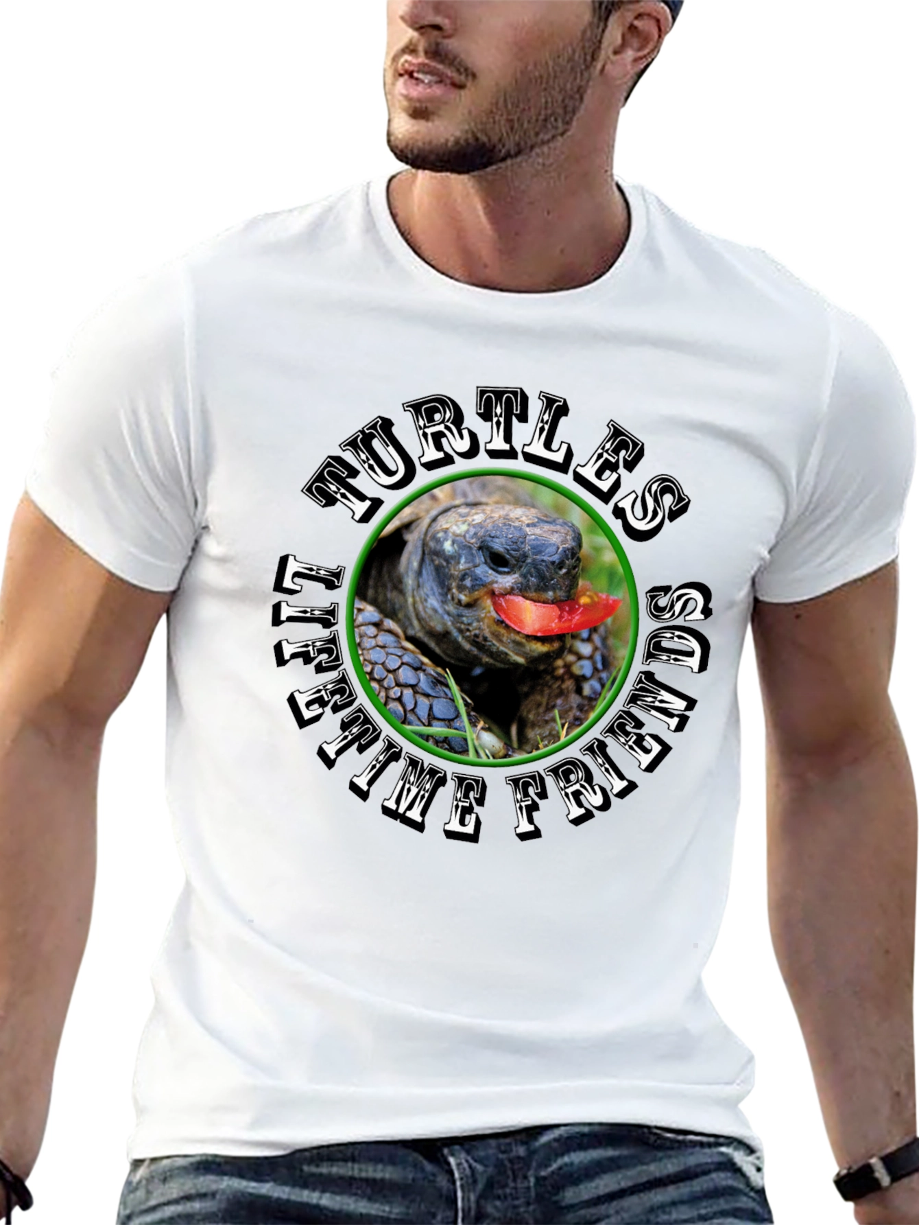 Turtles Lifetime Friends Black T-Shirt