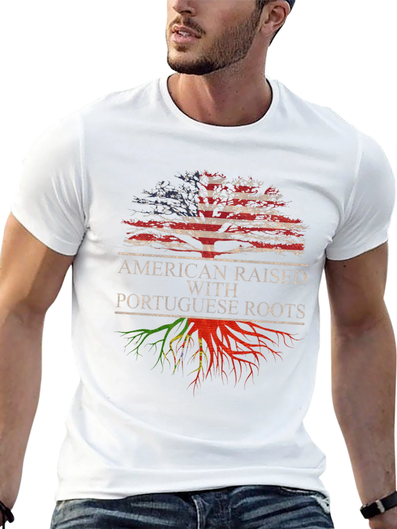 American Raised with Portuguese Roots T-Shirt