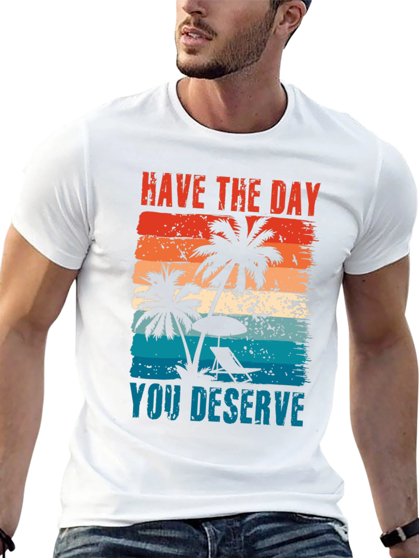 Tropical Sunset Graphic T-Shirt