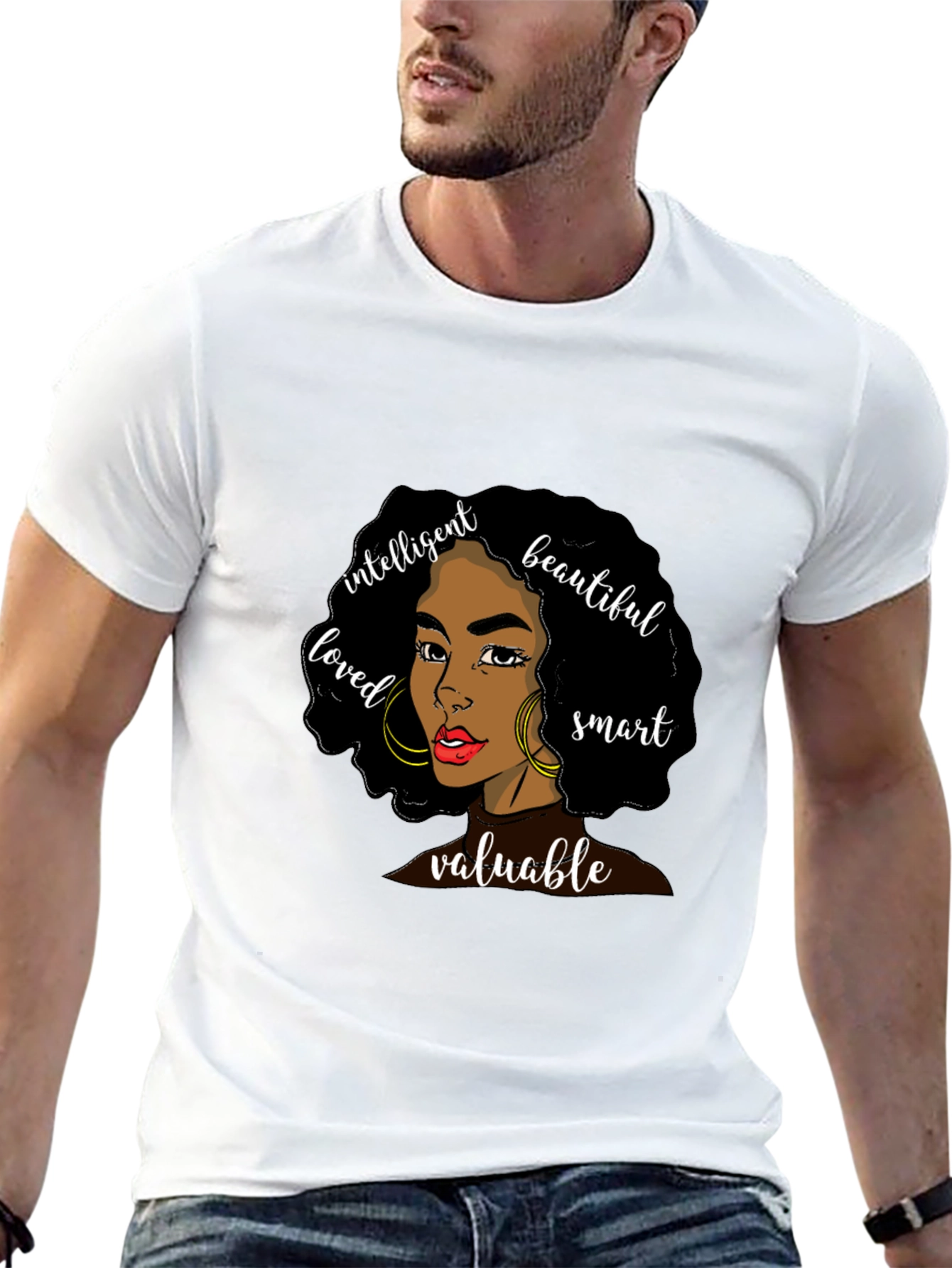 Empowered Woman Graphic Tee - Black