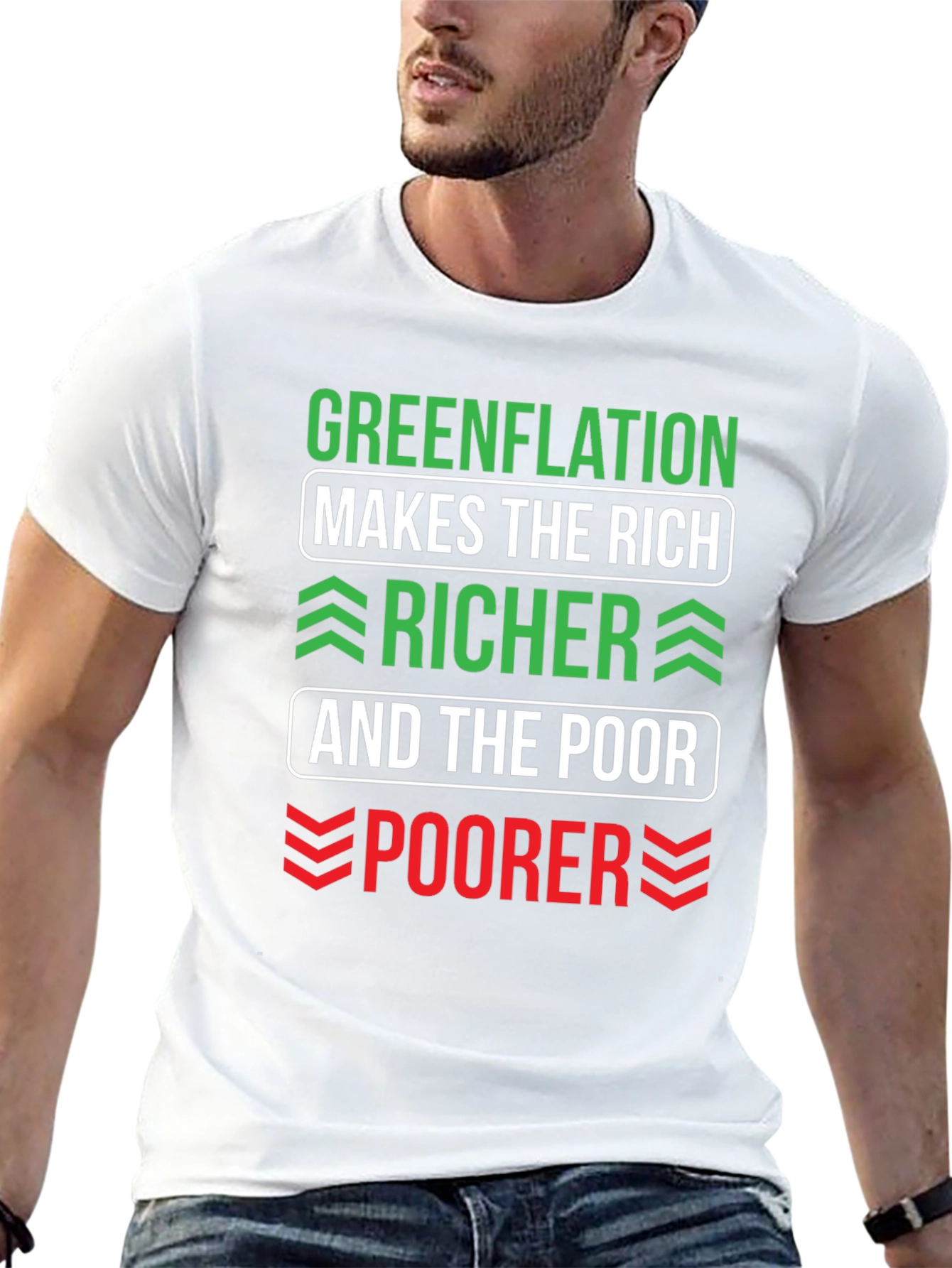 Greenflation T-Shirt - Makes The Rich Richer