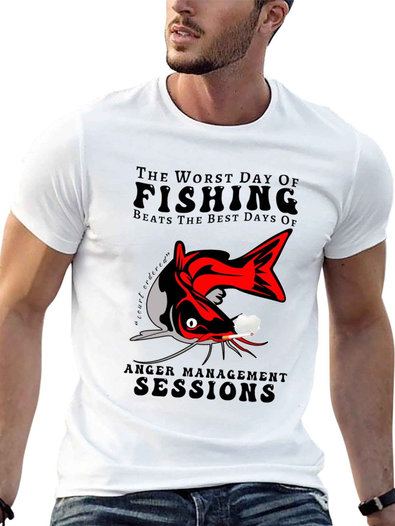 Fishing Anger Management Graphic Tee
