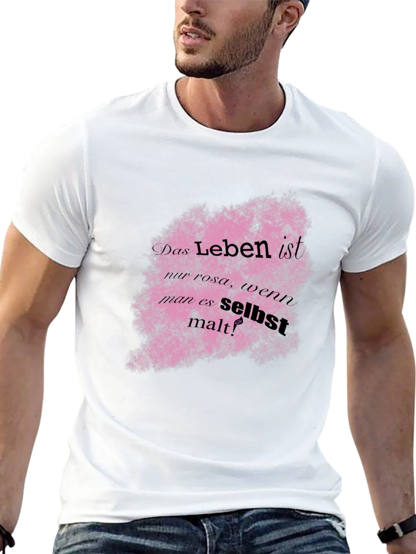 Life is Pink German Quote T-Shirt