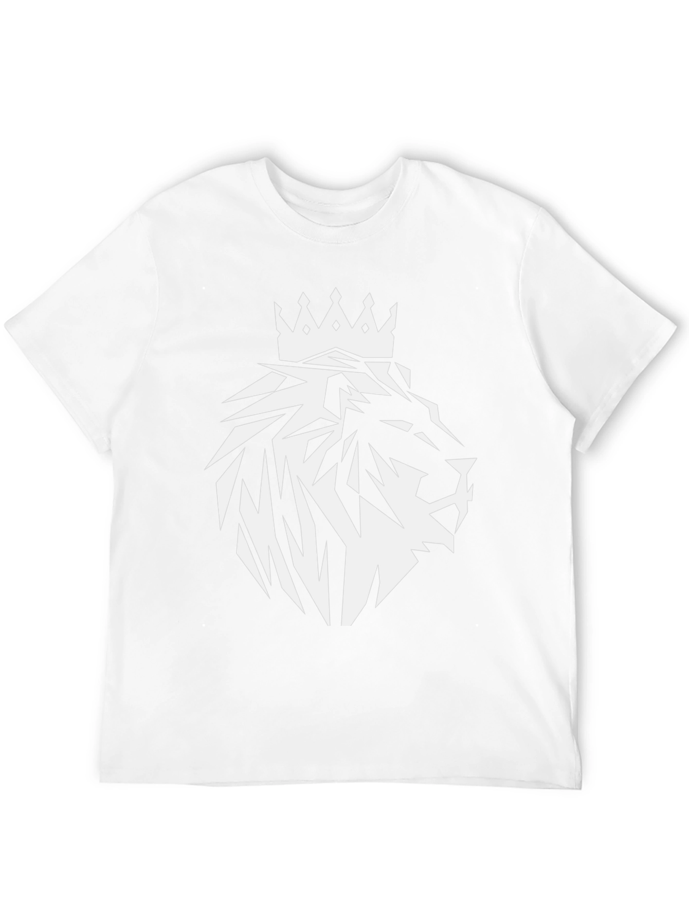 Lion King Crown Black T-Shirt - Modern Graphic Tee