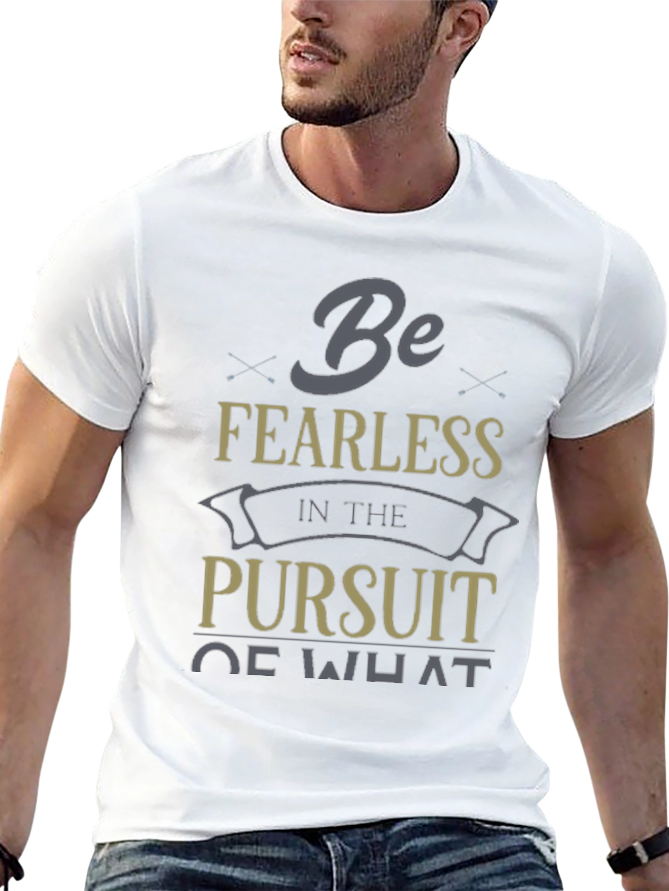 Fearless Pursuit Graphic T-Shirt - Motivational Design