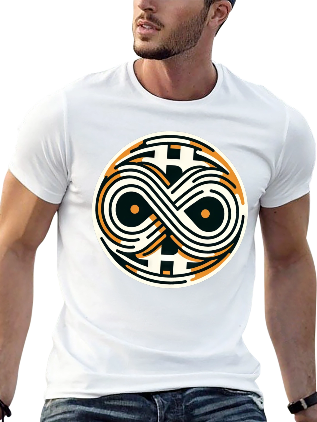 Bitcoin Infinity Symbol Graphic Tee - Crypto Style