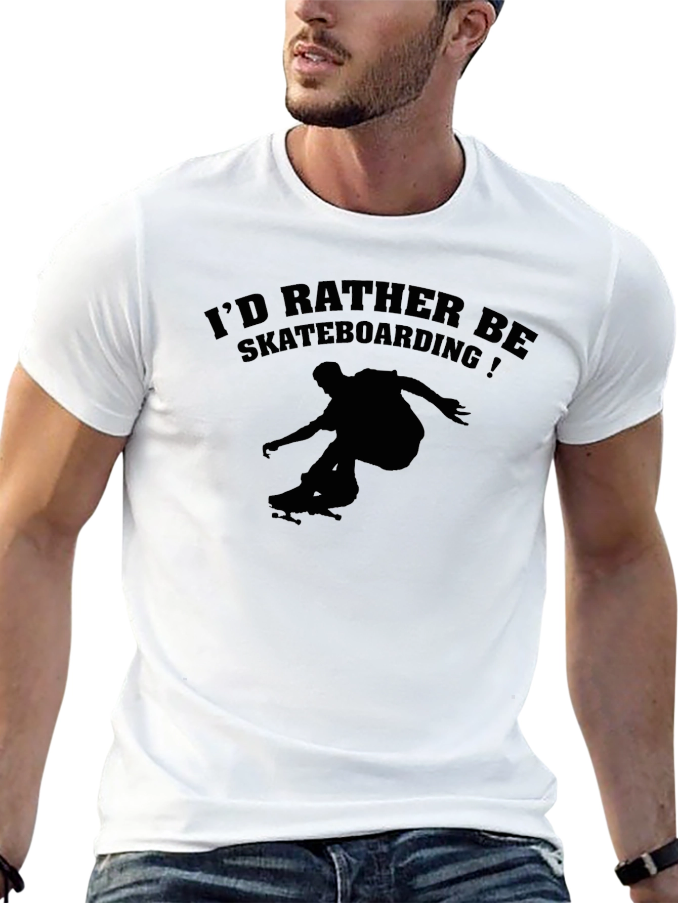 Skateboarding Tee: Id Rather Be Skateboarding