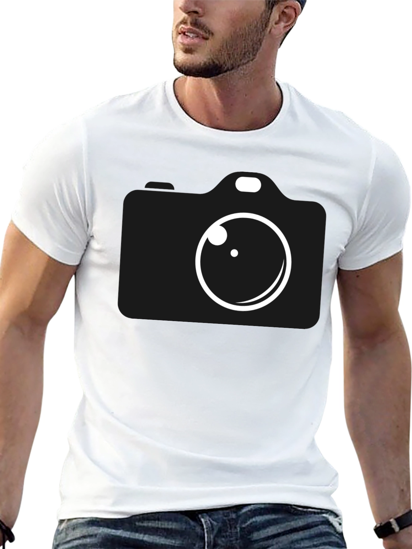 Black Camera Graphic Tee - Photographer T-Shirt