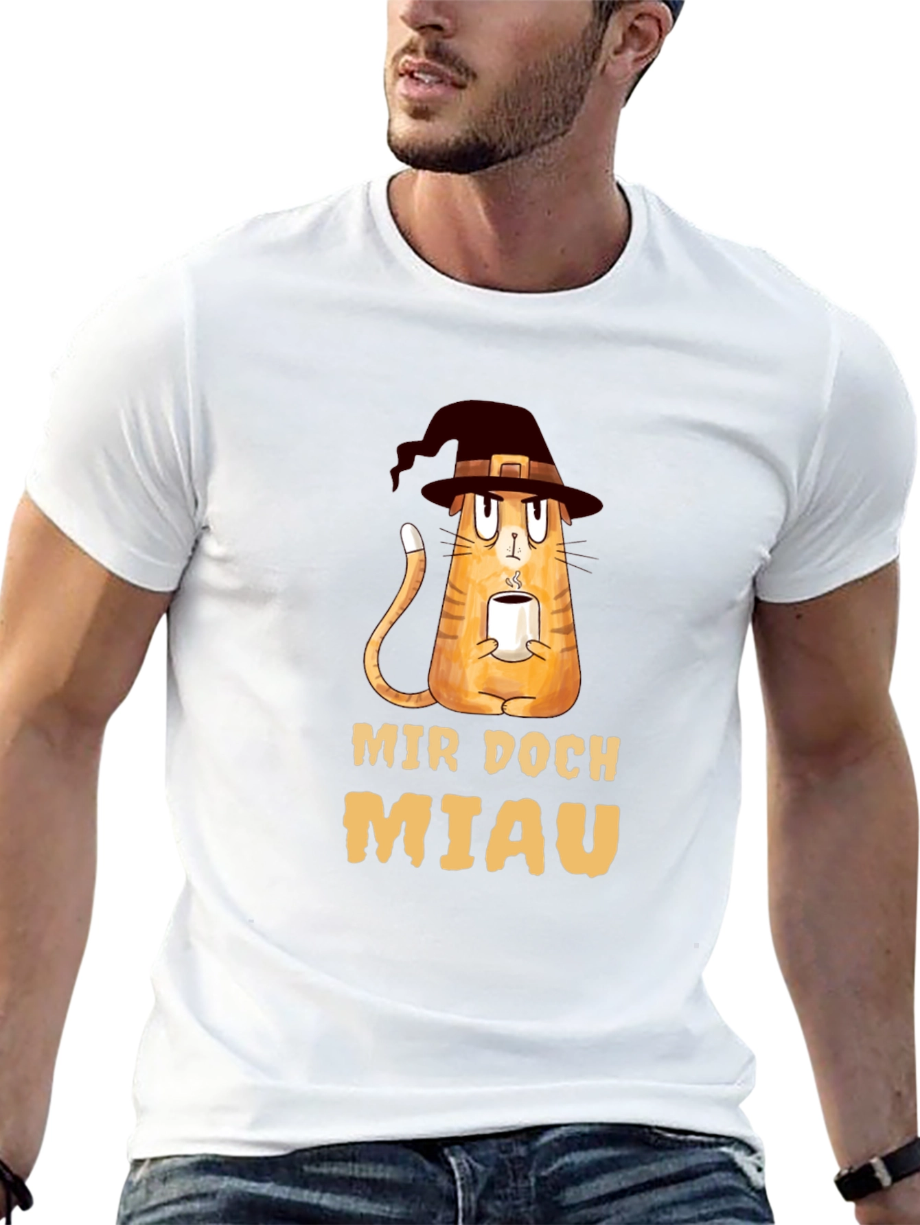 Mir Doch Miau Cat Witch T-Shirt