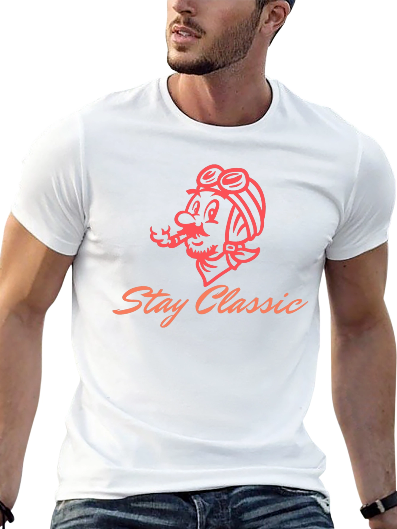 Stay Classic Graphic T-Shirt - Black
