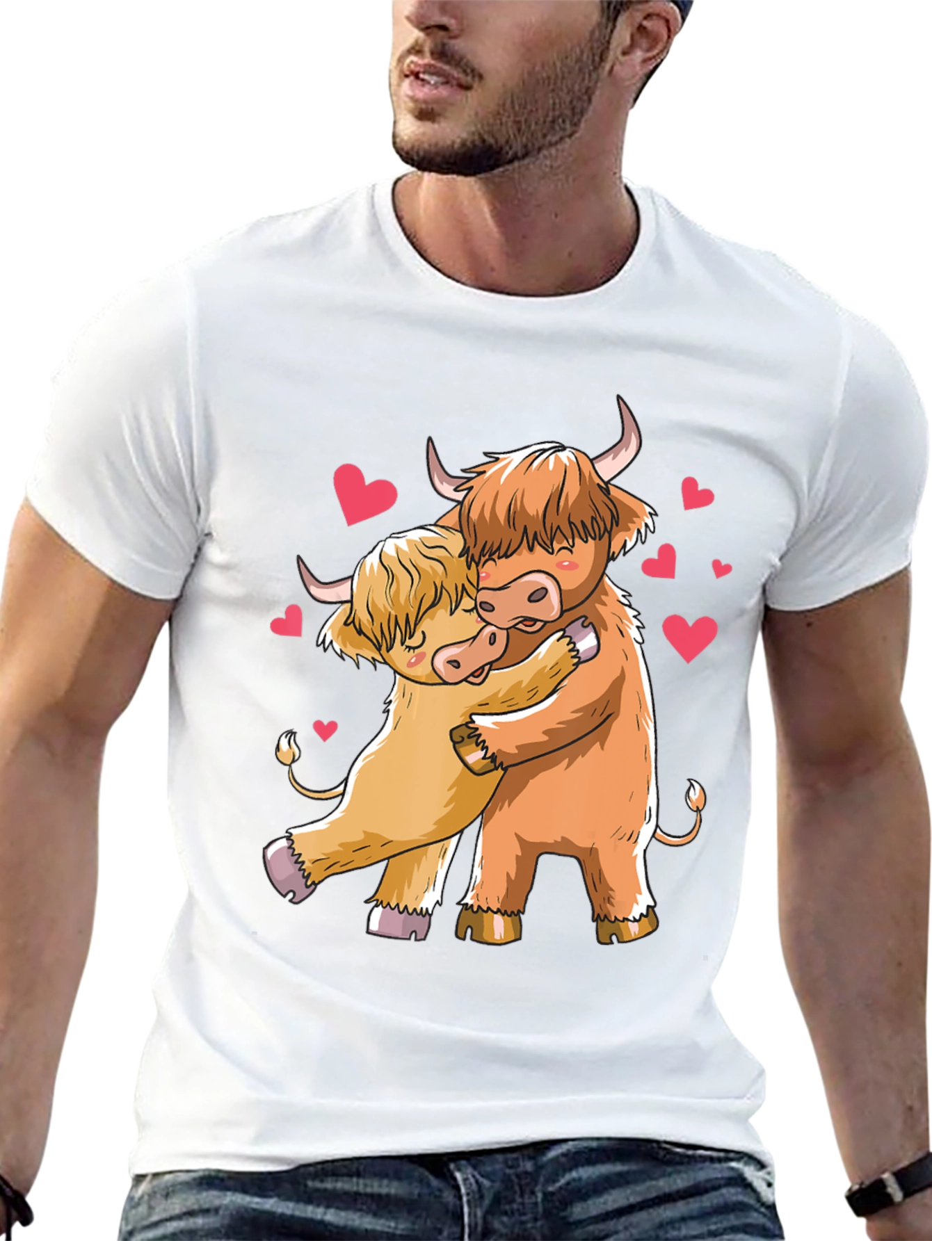 Highland Cow Lovers Black T-Shirt