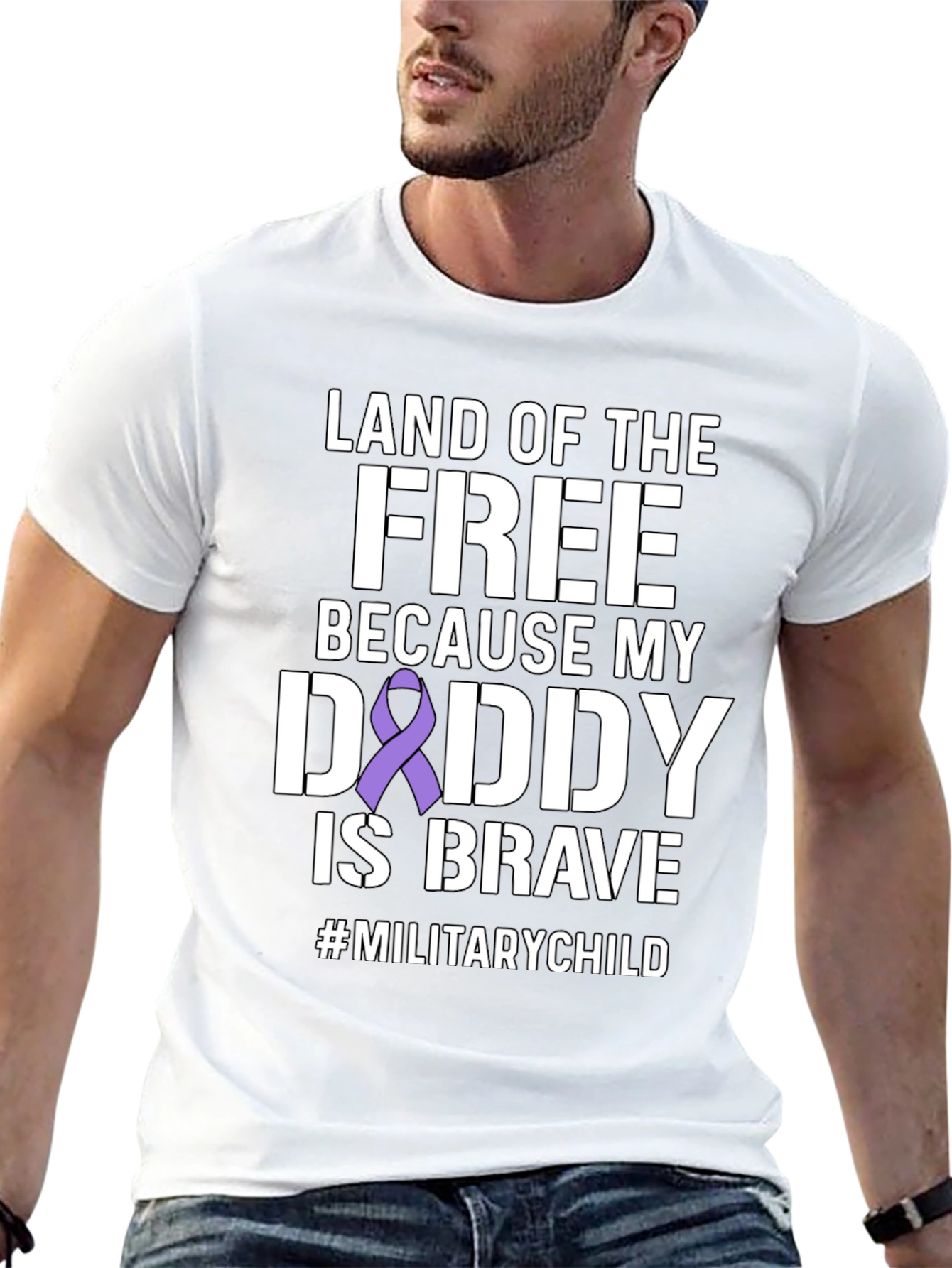 Land of the Free Military Child T-Shirt