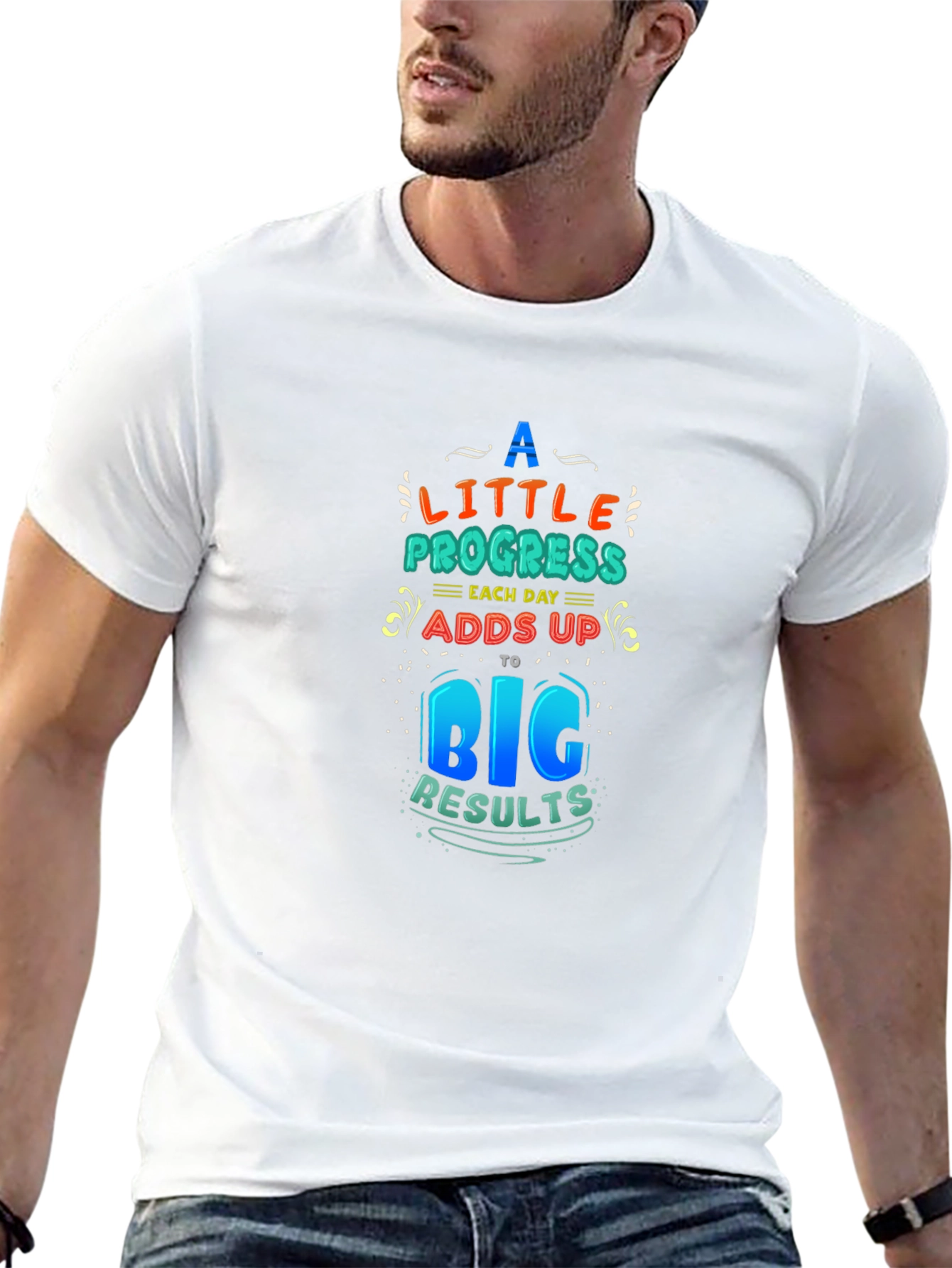 Motivational T-Shirt: Progress Adds Up