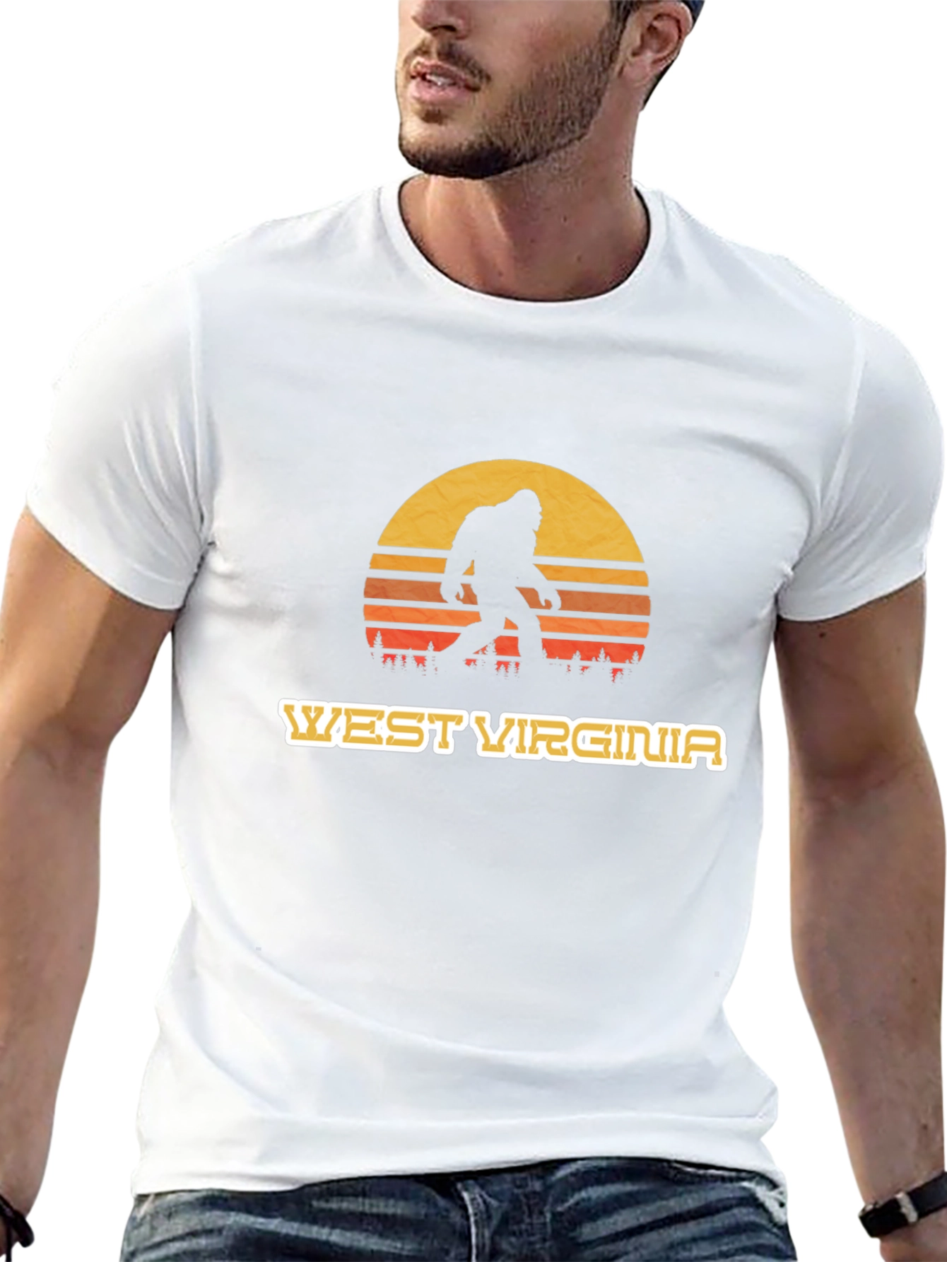 West Virginia Bigfoot Sunset T-Shirt