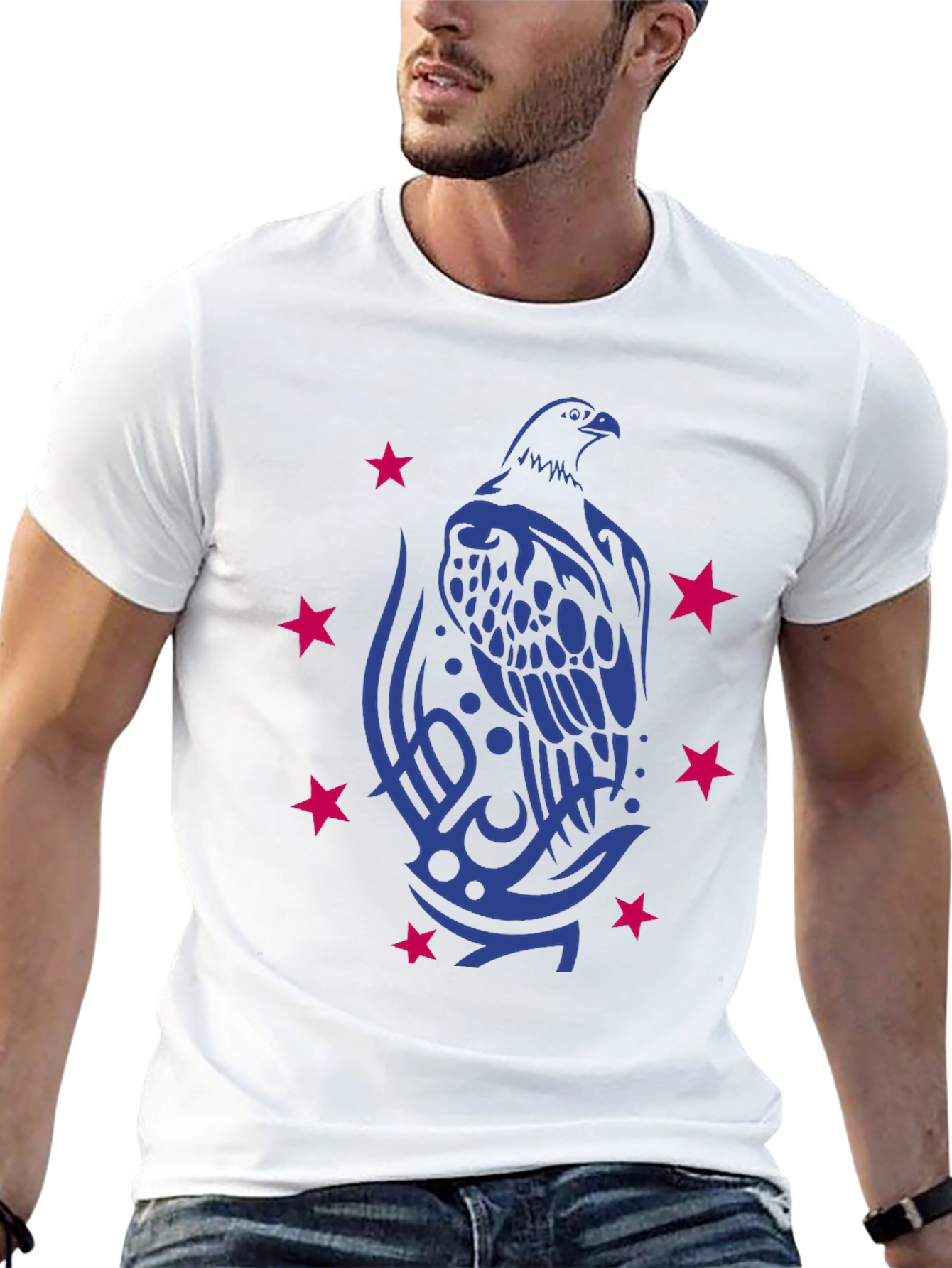 Eagle Star Graphic Tee - Mens Black T-Shirt