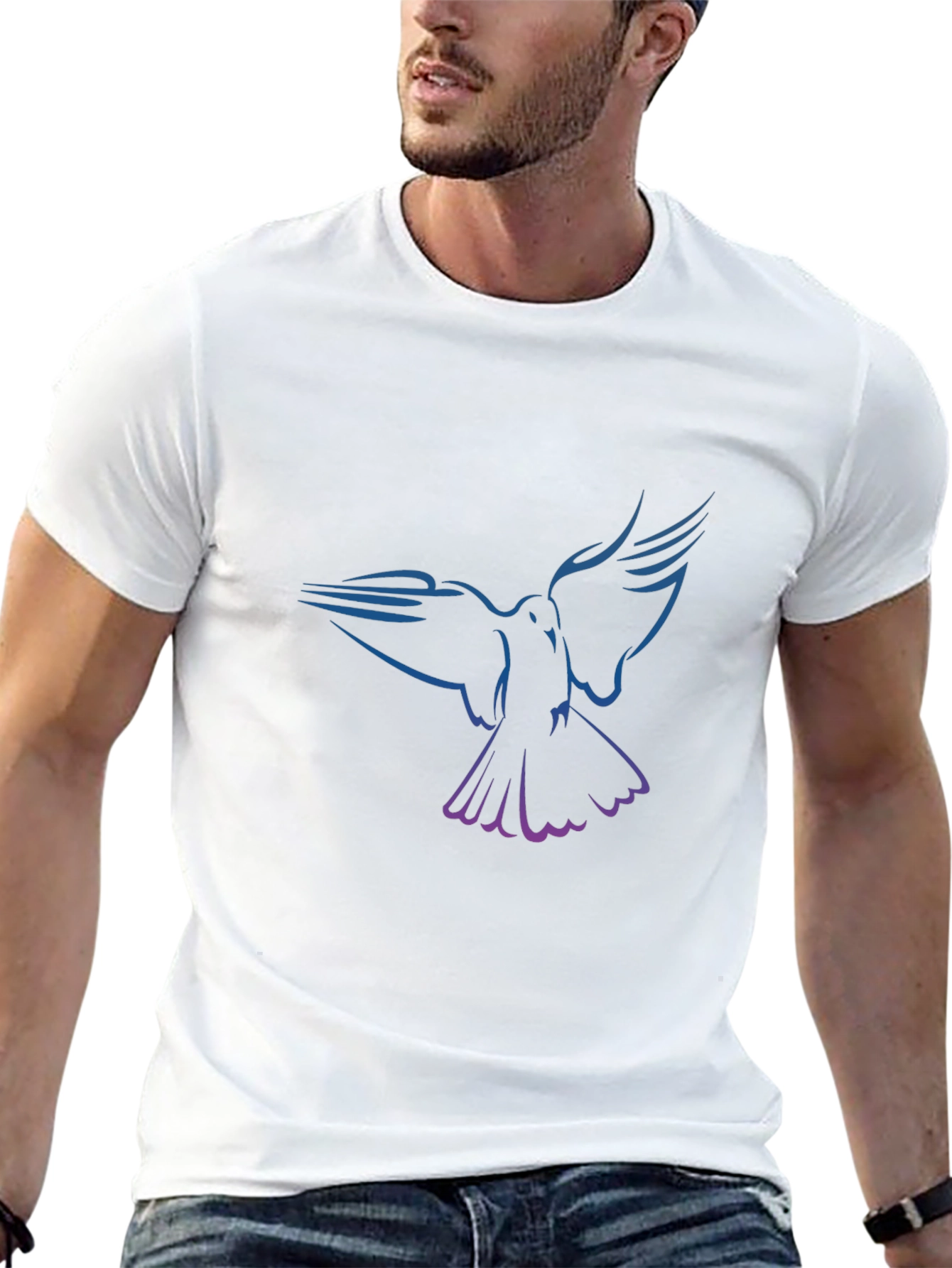 Dove Graphic Black T-Shirt
