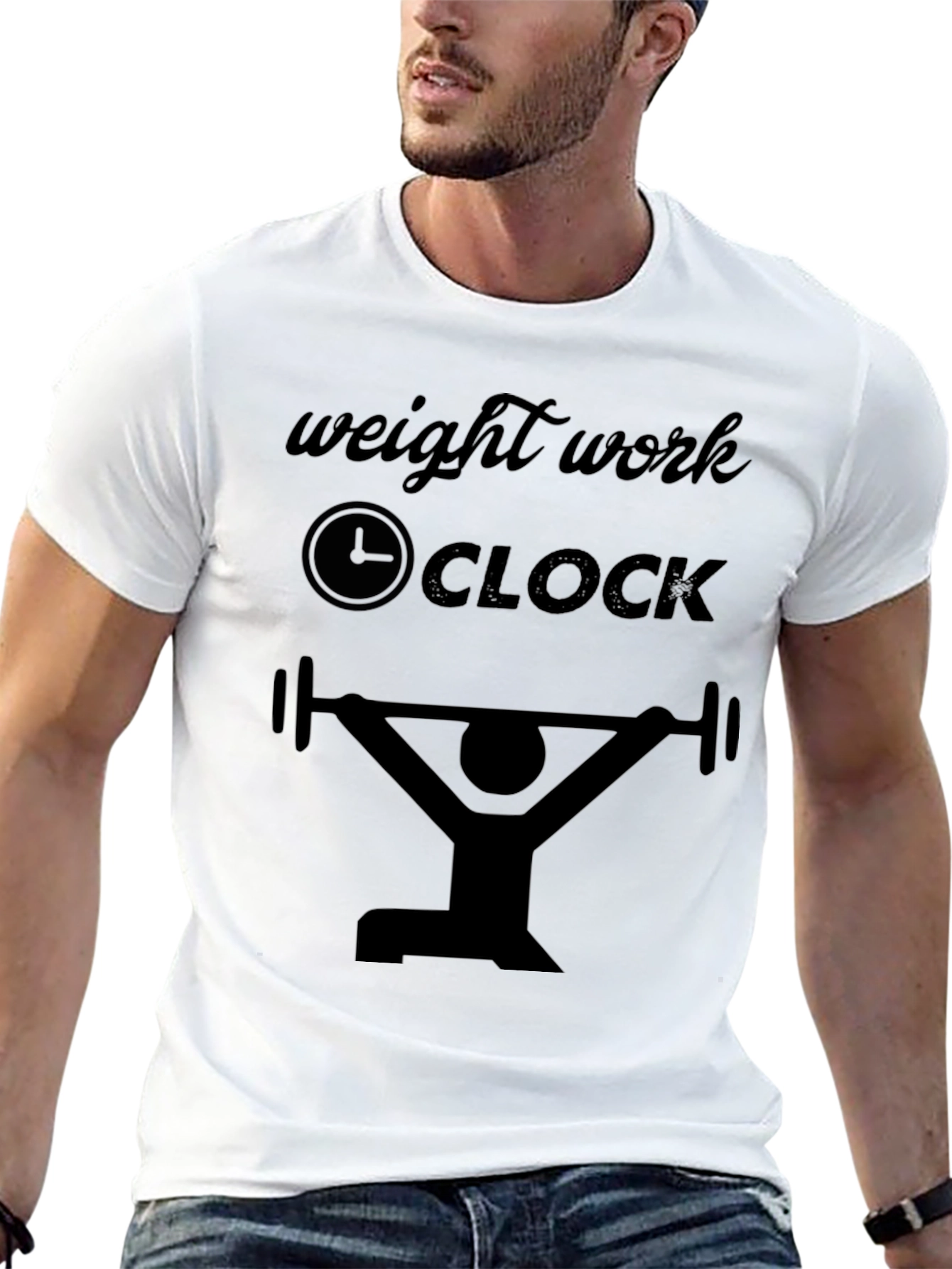 Weight Work Clock T-Shirt - Gym Motivation Tee