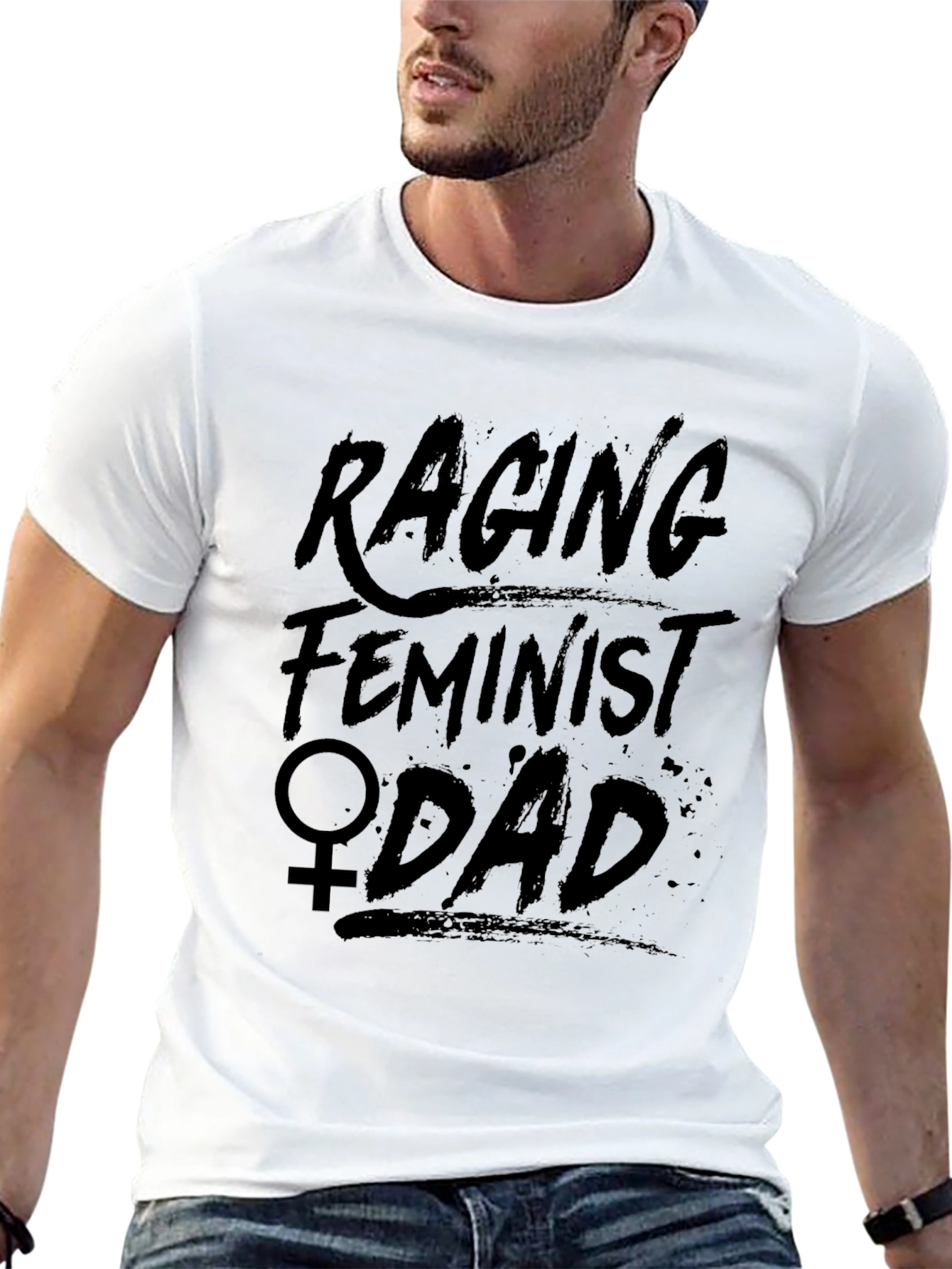 Raging Feminist Dad Graphic T-Shirt