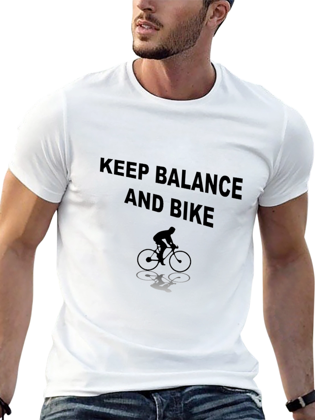 Keep Balance and Bike Graphic Tee