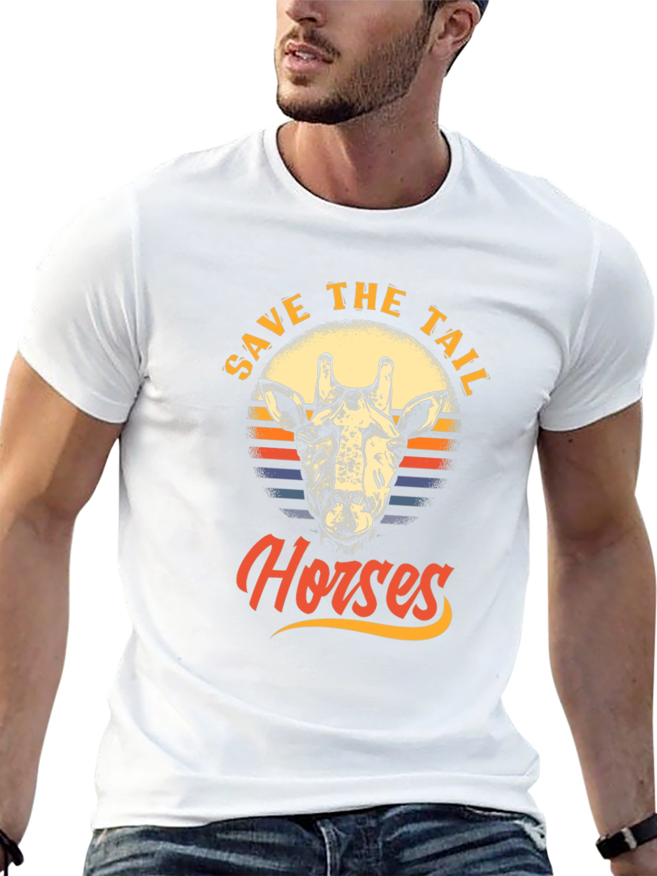 Save the Tail Horses Graphic T-Shirt