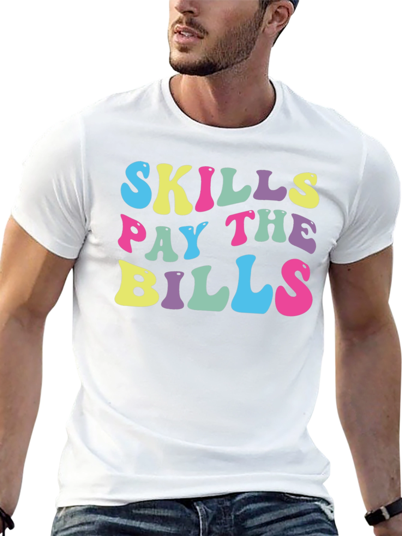Skills Pay The Bills Retro T-Shirt
