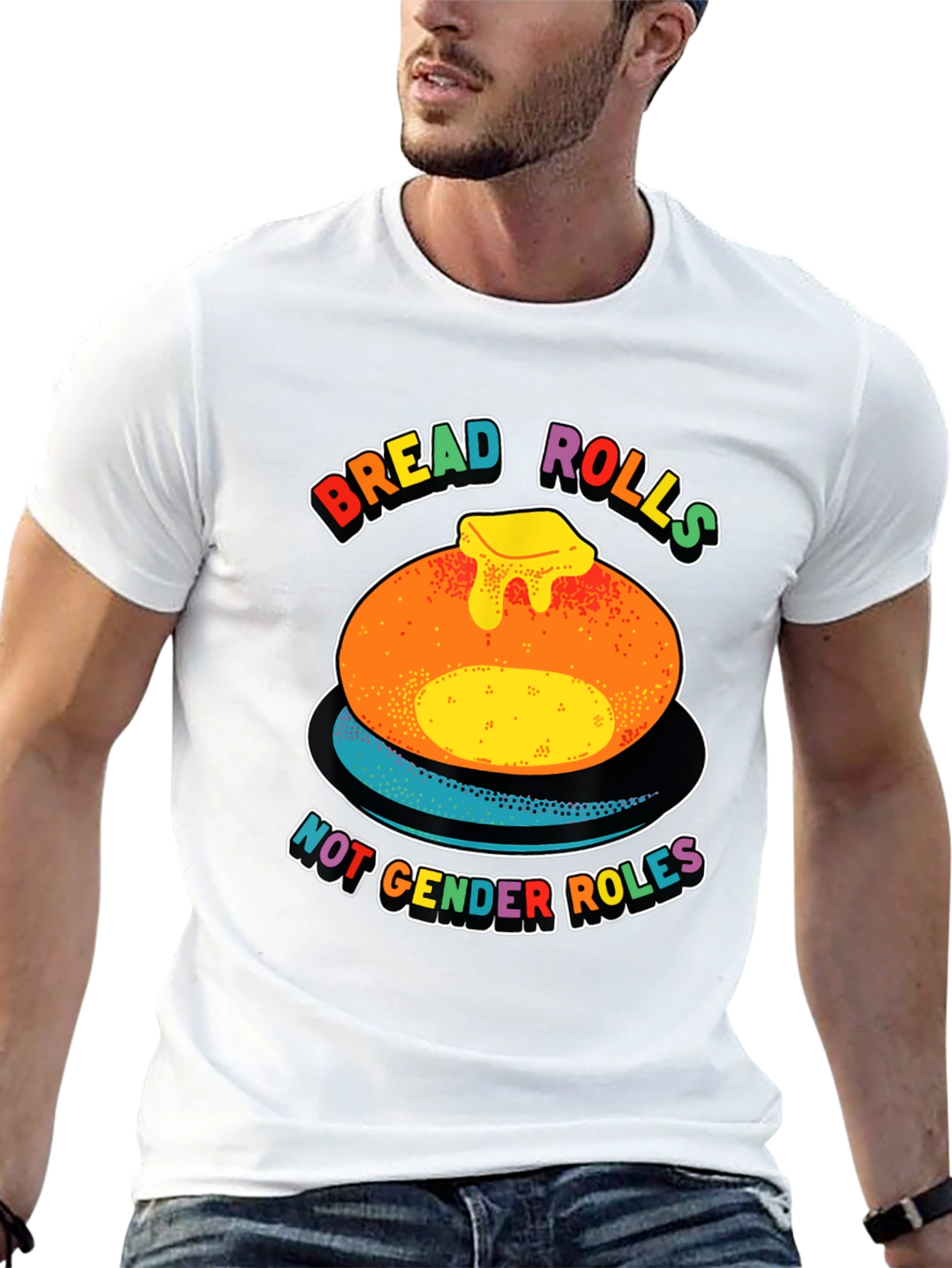 Bread Rolls Not Gender Roles Pride T-Shirt