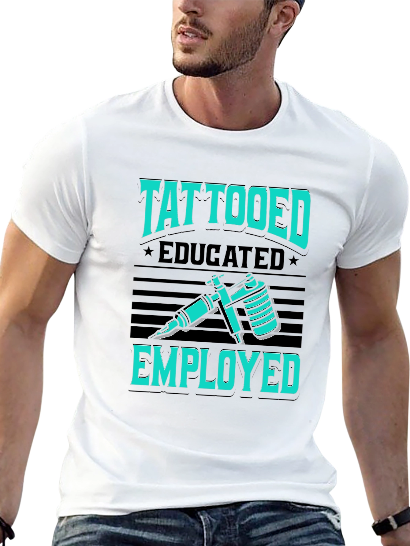 Tattooed Educated Employed Graphic T-Shirt