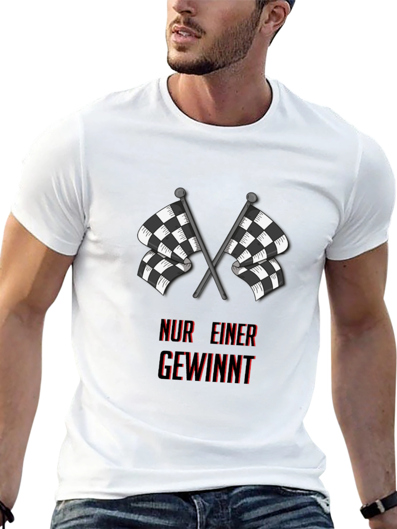 Racing Flags Black T-Shirt