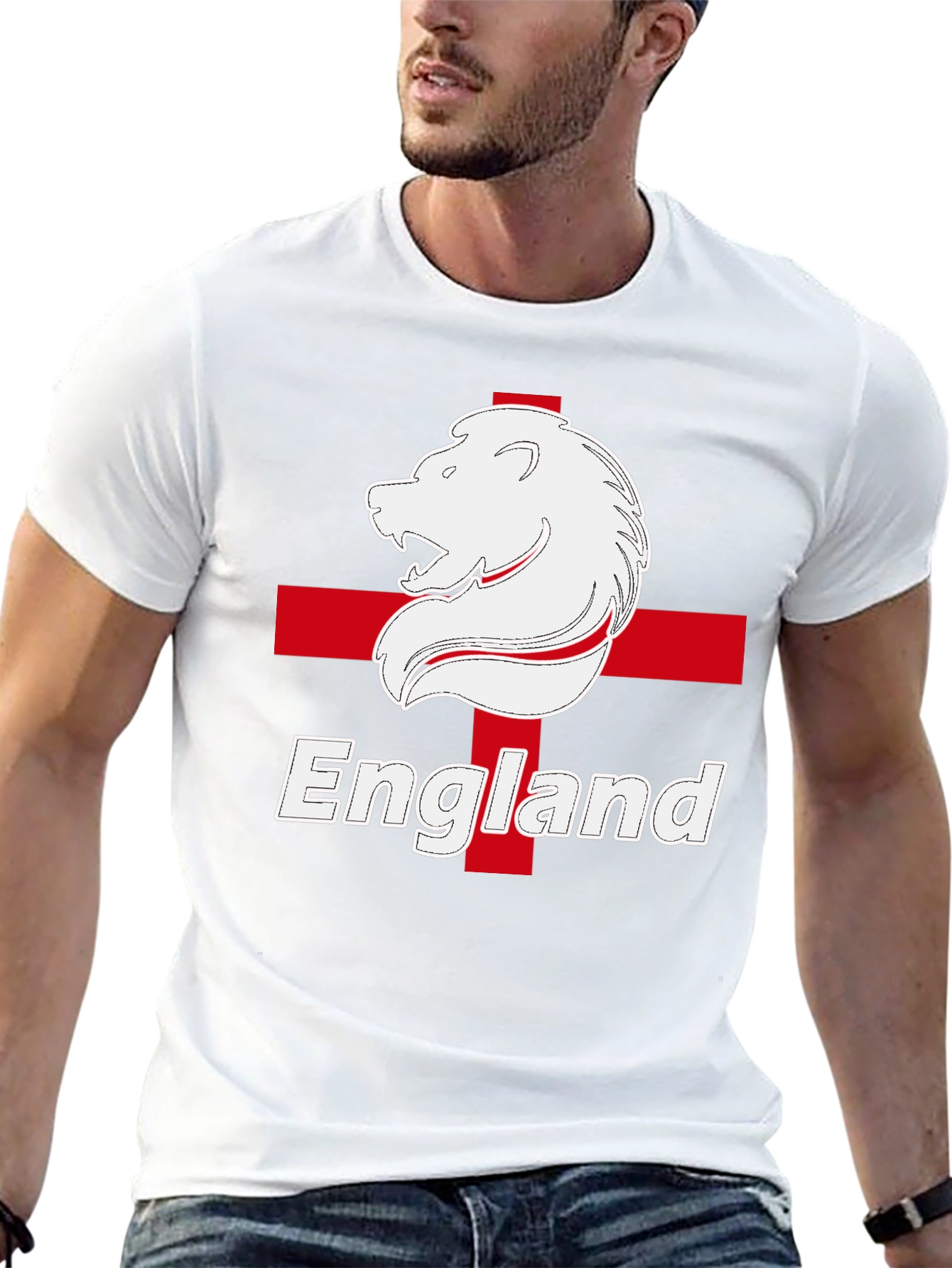 England Lion Crest T-Shirt - Black