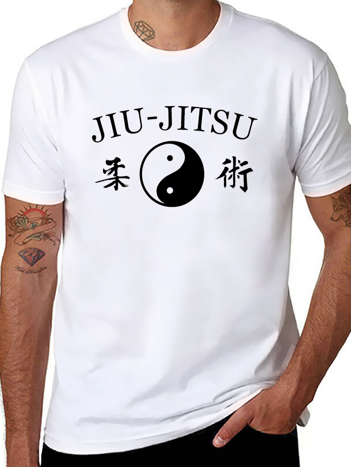 Jiu-Jitsu Yin Yang Graphic T-Shirt - Martial Arts Tee