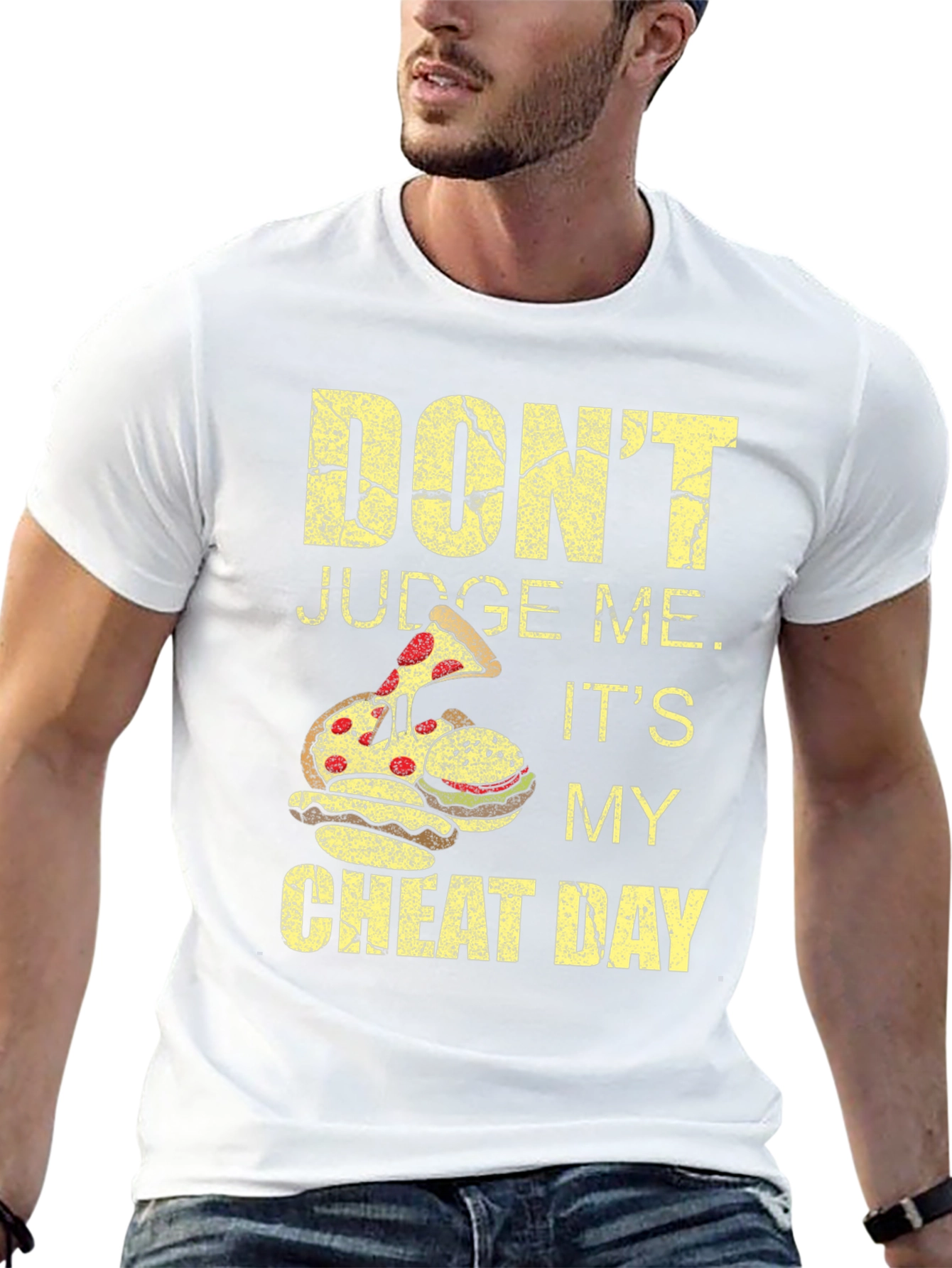 Dont Judge Me Cheat Day Black T-Shirt