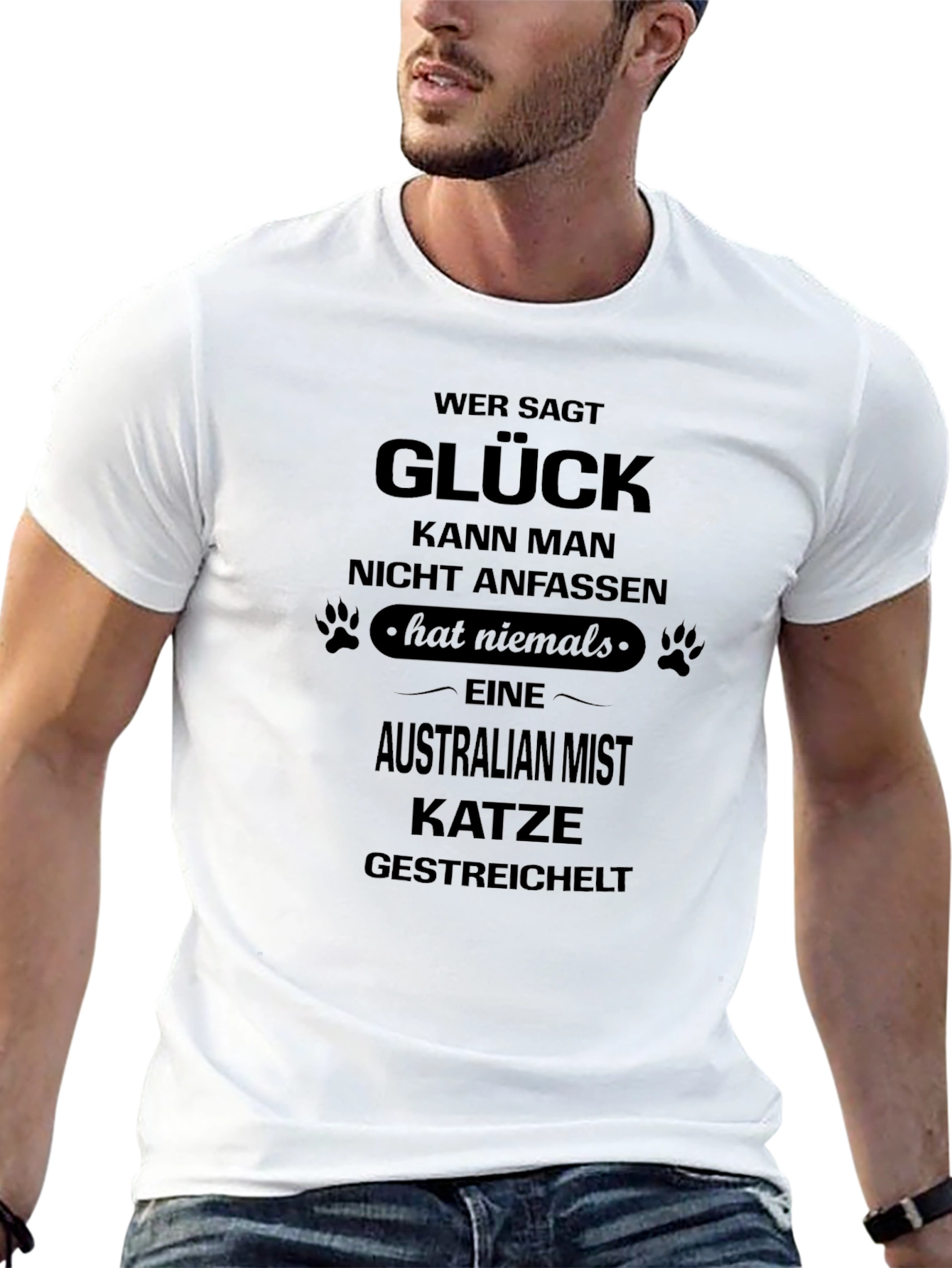 Australian Mist Cat T-Shirt - Glück Cat Lover Tee