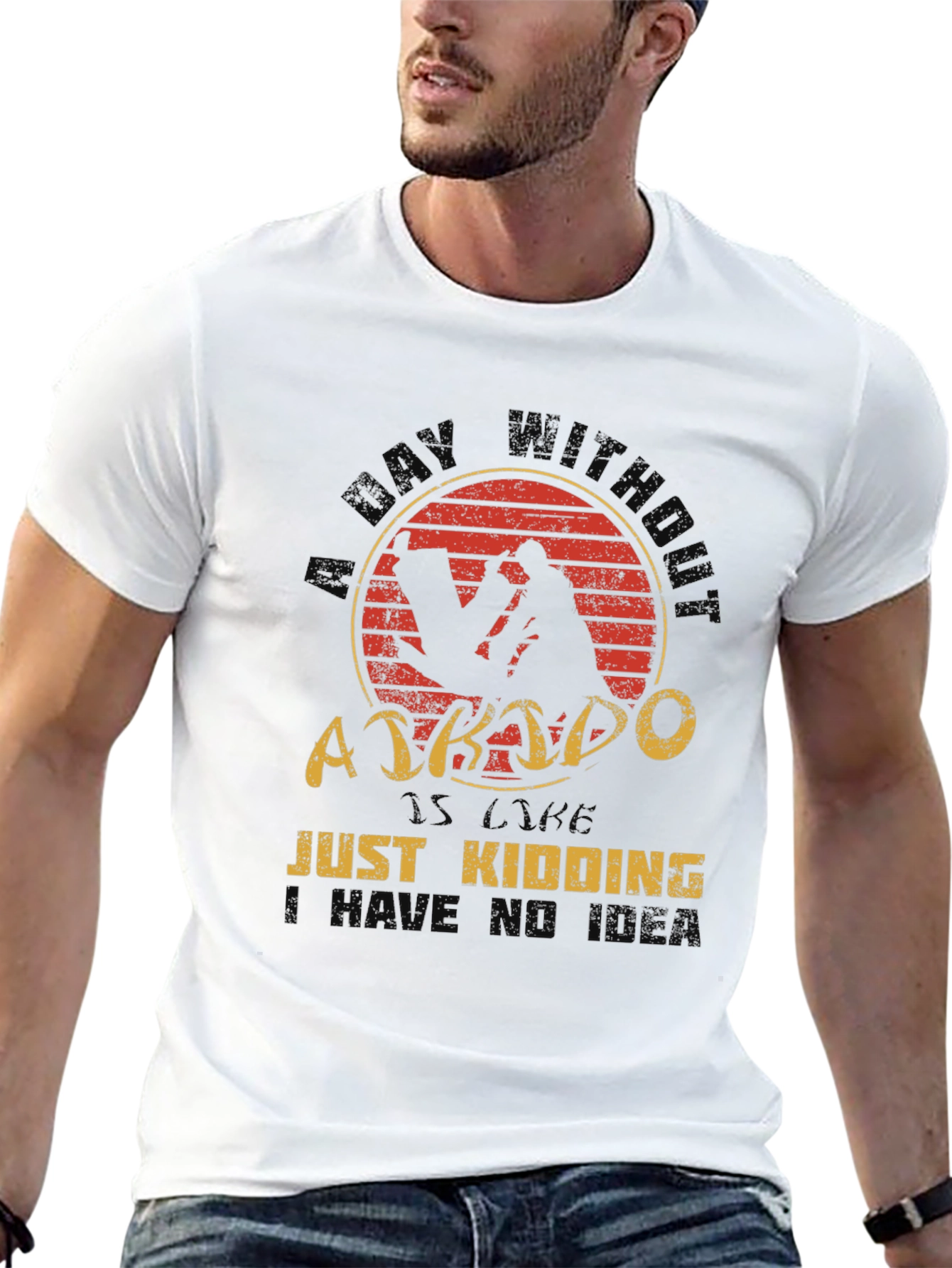 Aikido T-Shirt - A Day Without Just Kidding Tee