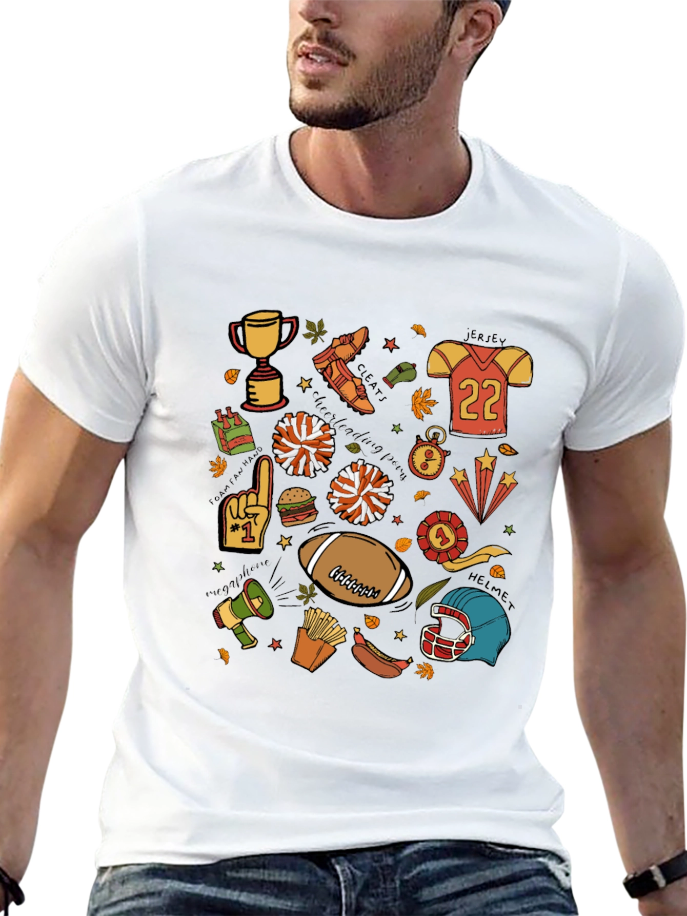 Football Spirit Graphic Tee