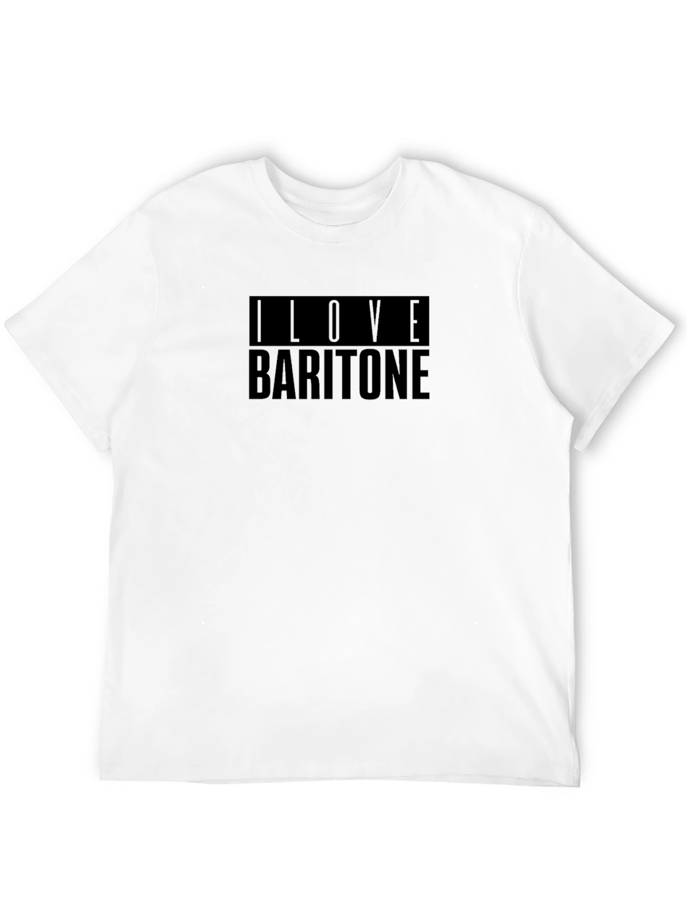 I Love Baritone Black T-Shirt