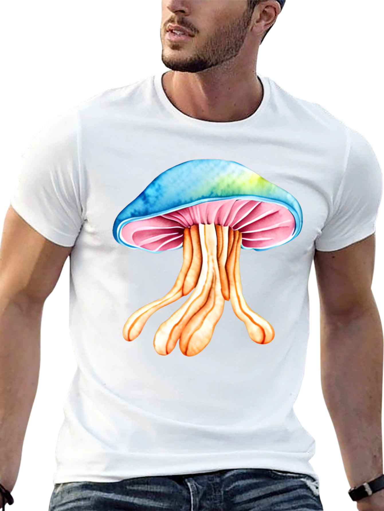 Psychedelic Mushroom Graphic Tee - Unique Design!