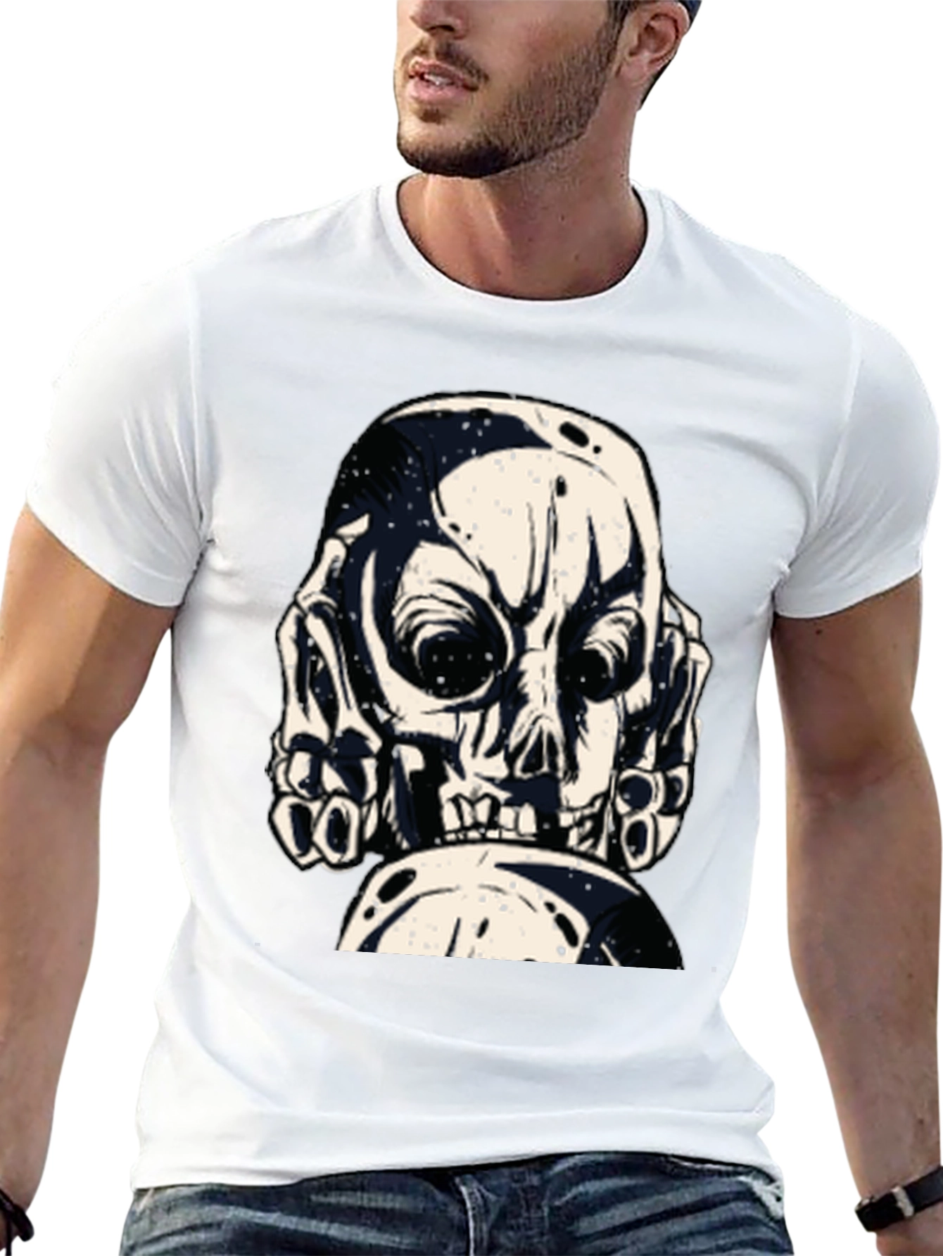 Skull Graphic Tee - Bold & Edgy Design