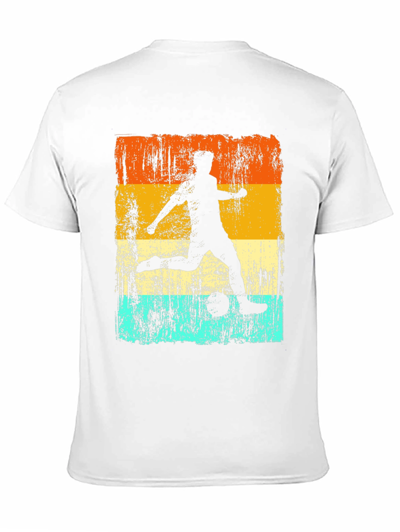 Retro Soccer Player Graphic T-Shirt