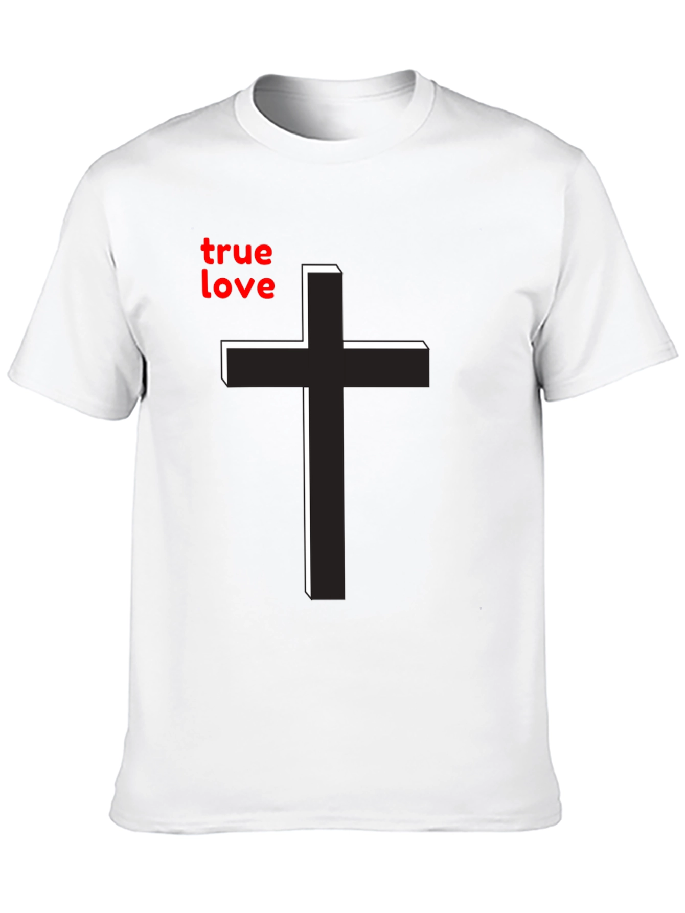 True Love Cross Graphic Tee - Christian Inspired T-Shirt