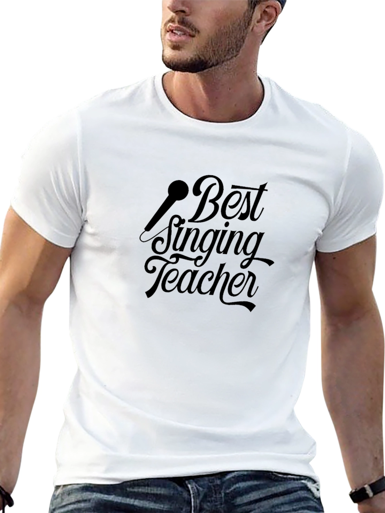 Best Singing Teacher Black T-Shirt