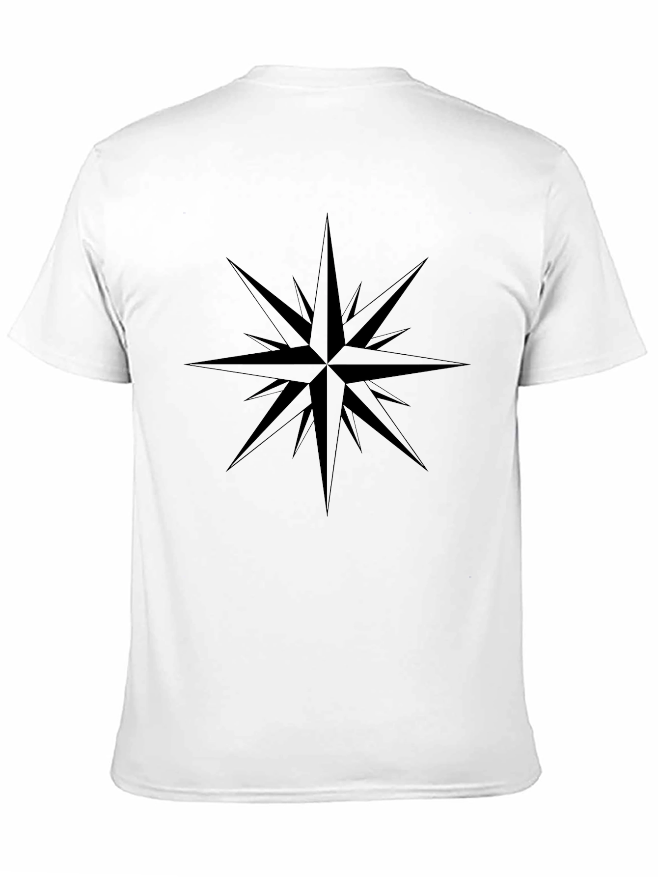 Compass Star Graphic T-Shirt - Soft Cotton Tee