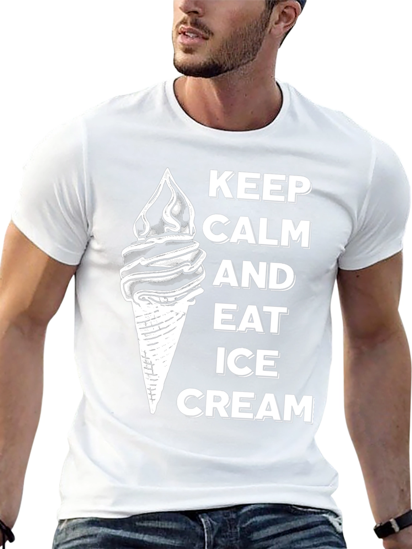 Keep Calm and Eat Ice Cream T-Shirt