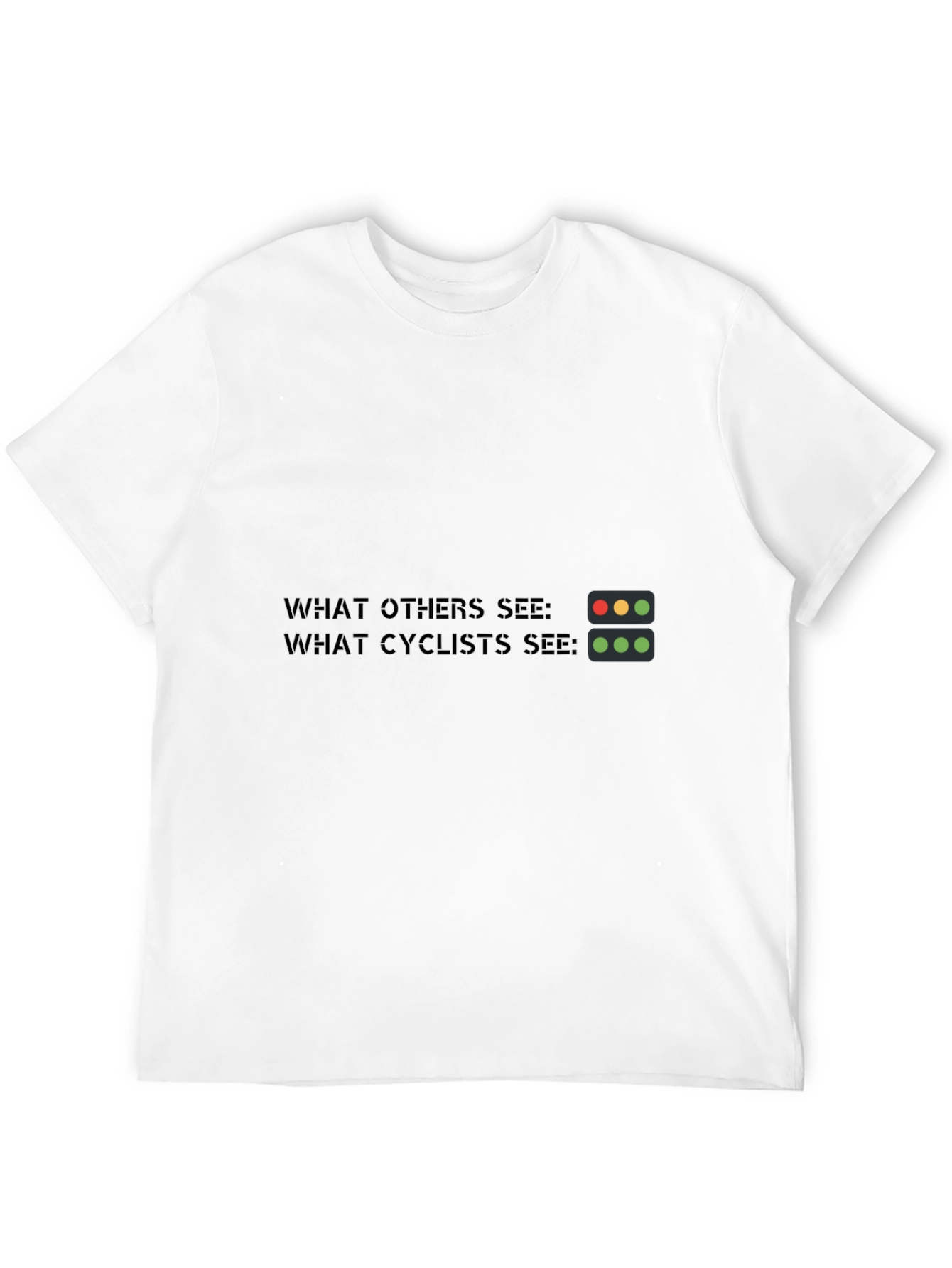 Cyclist Vision T-Shirt: Bike Lane Humor