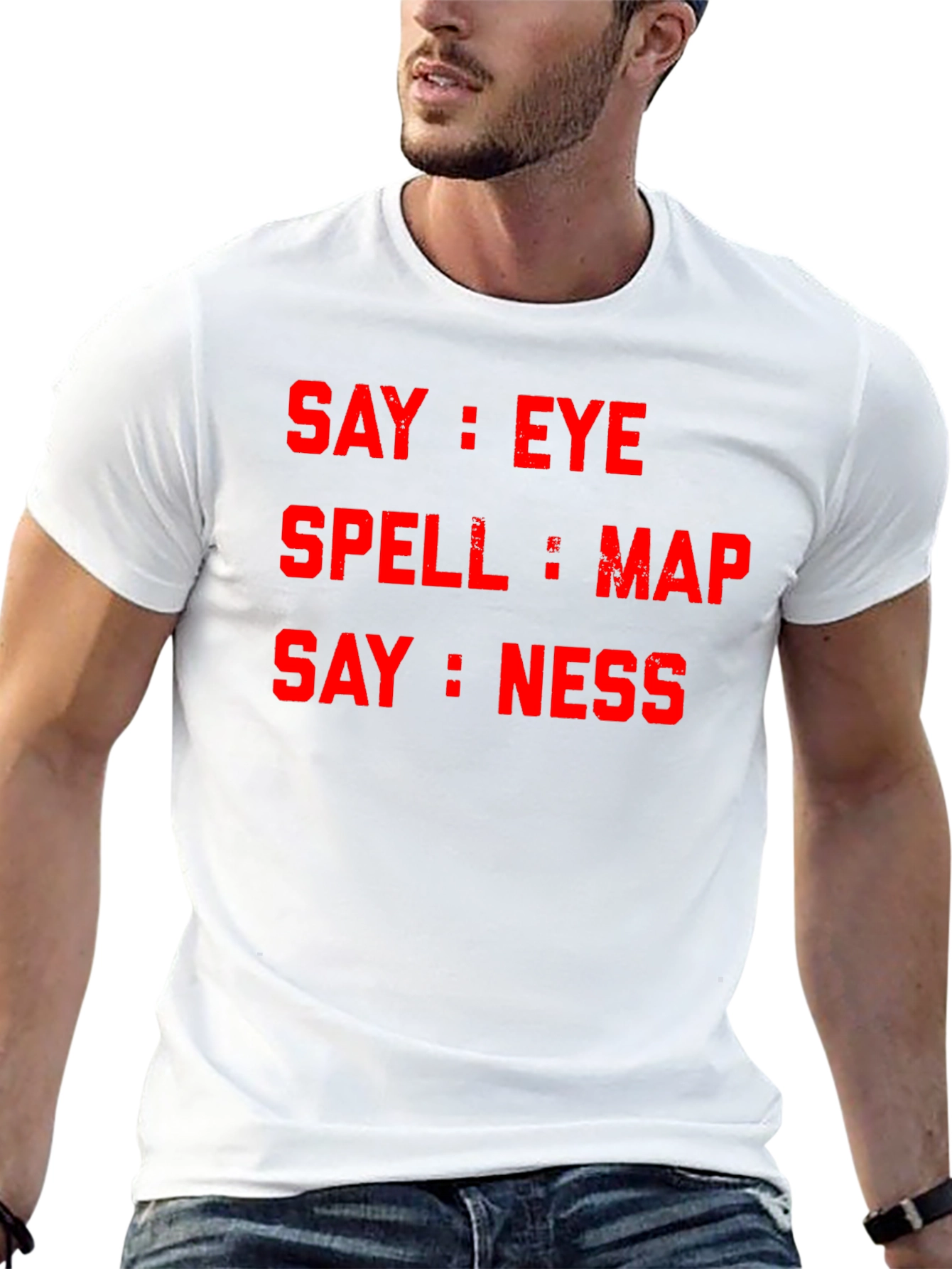 Say Eye Spell Map Say Ness T-Shirt