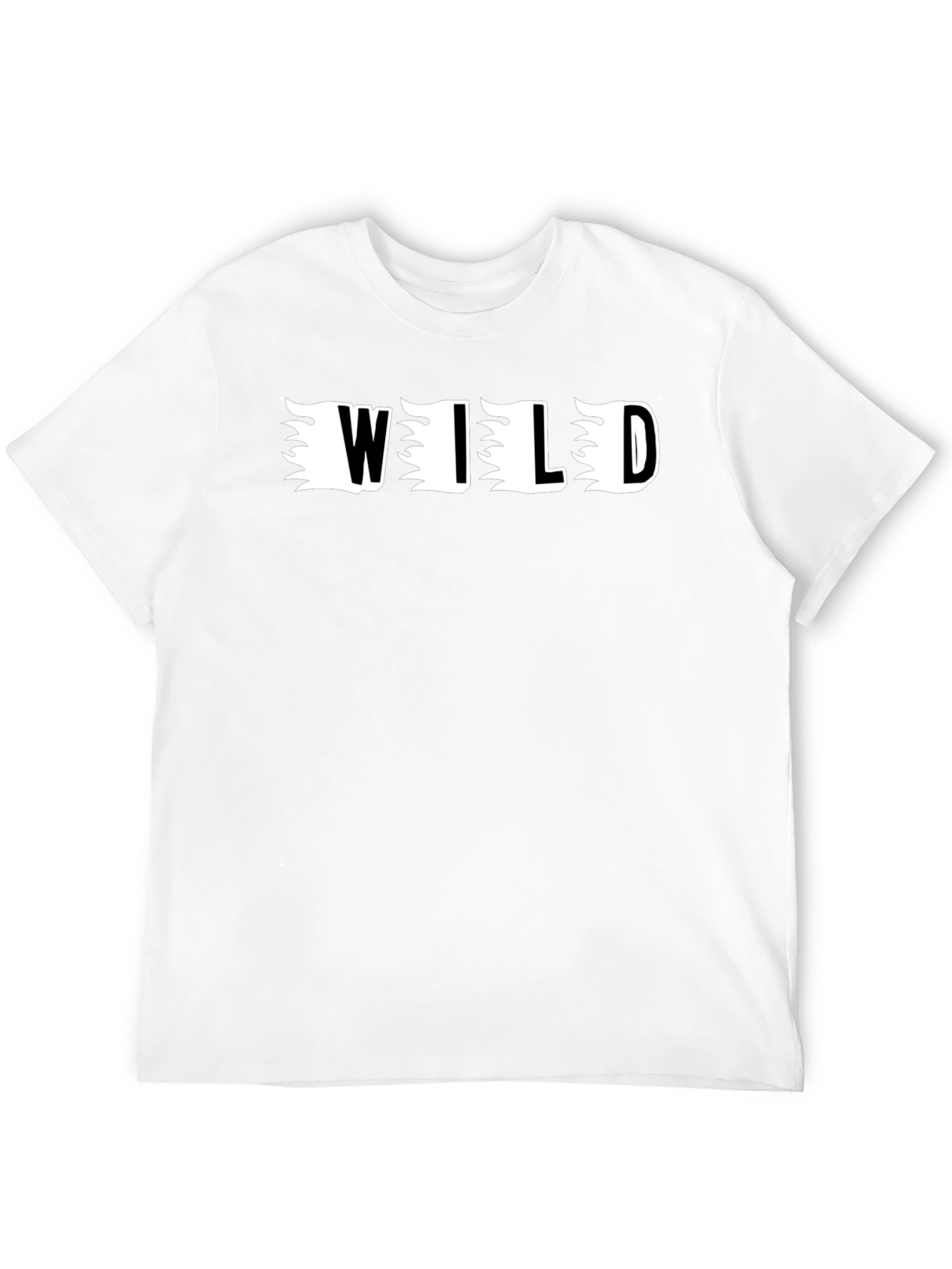 Mens Black WILD Graphic Tee