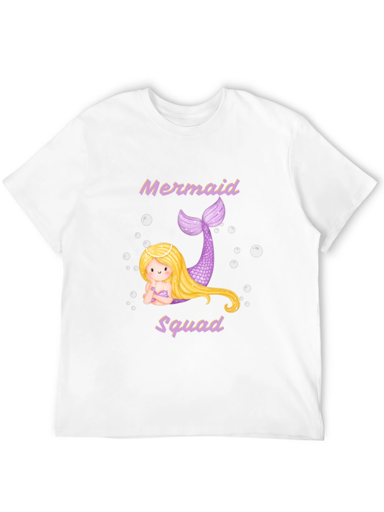 Mermaid Squad T-Shirt - Black Cotton Tee